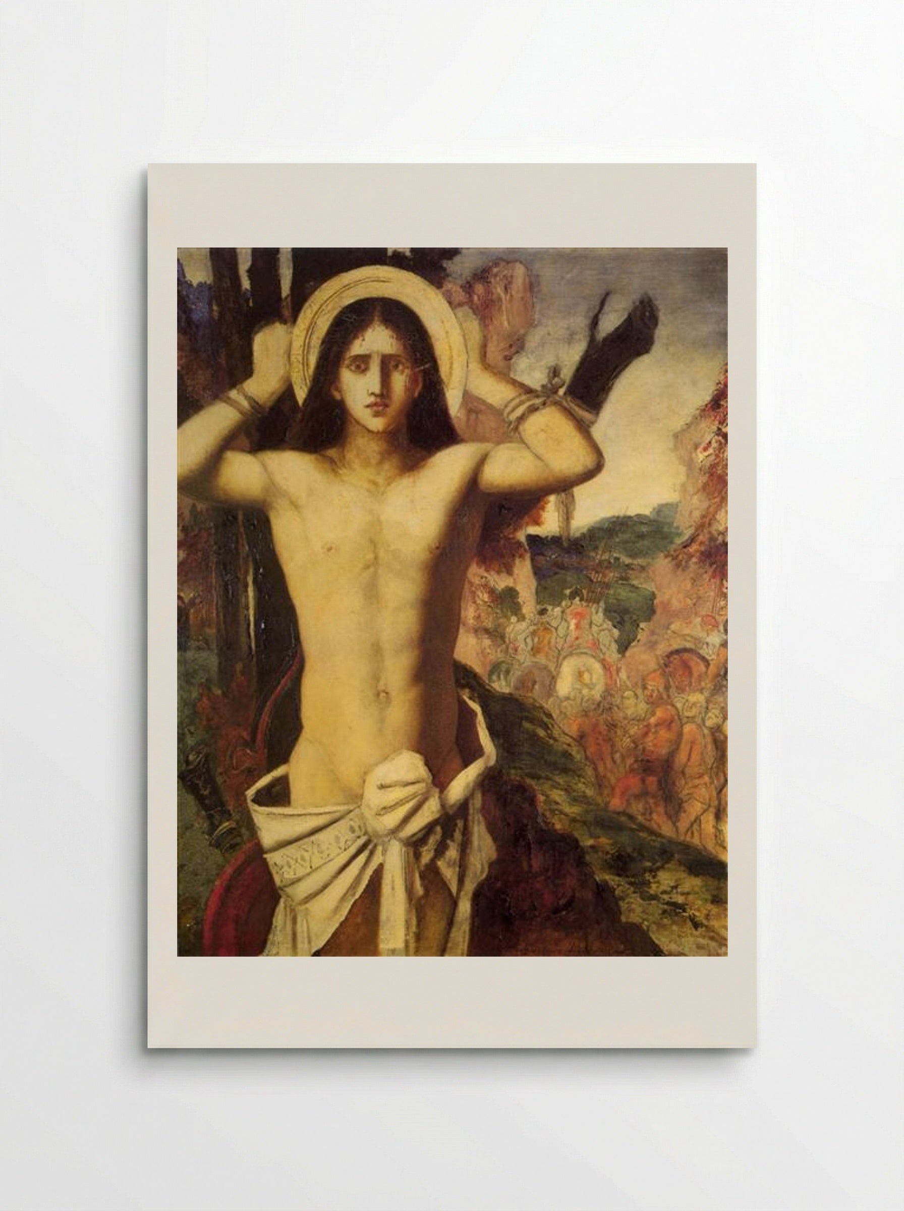 Saint Sebastian and the Angel - Gustave Moreau - Poster