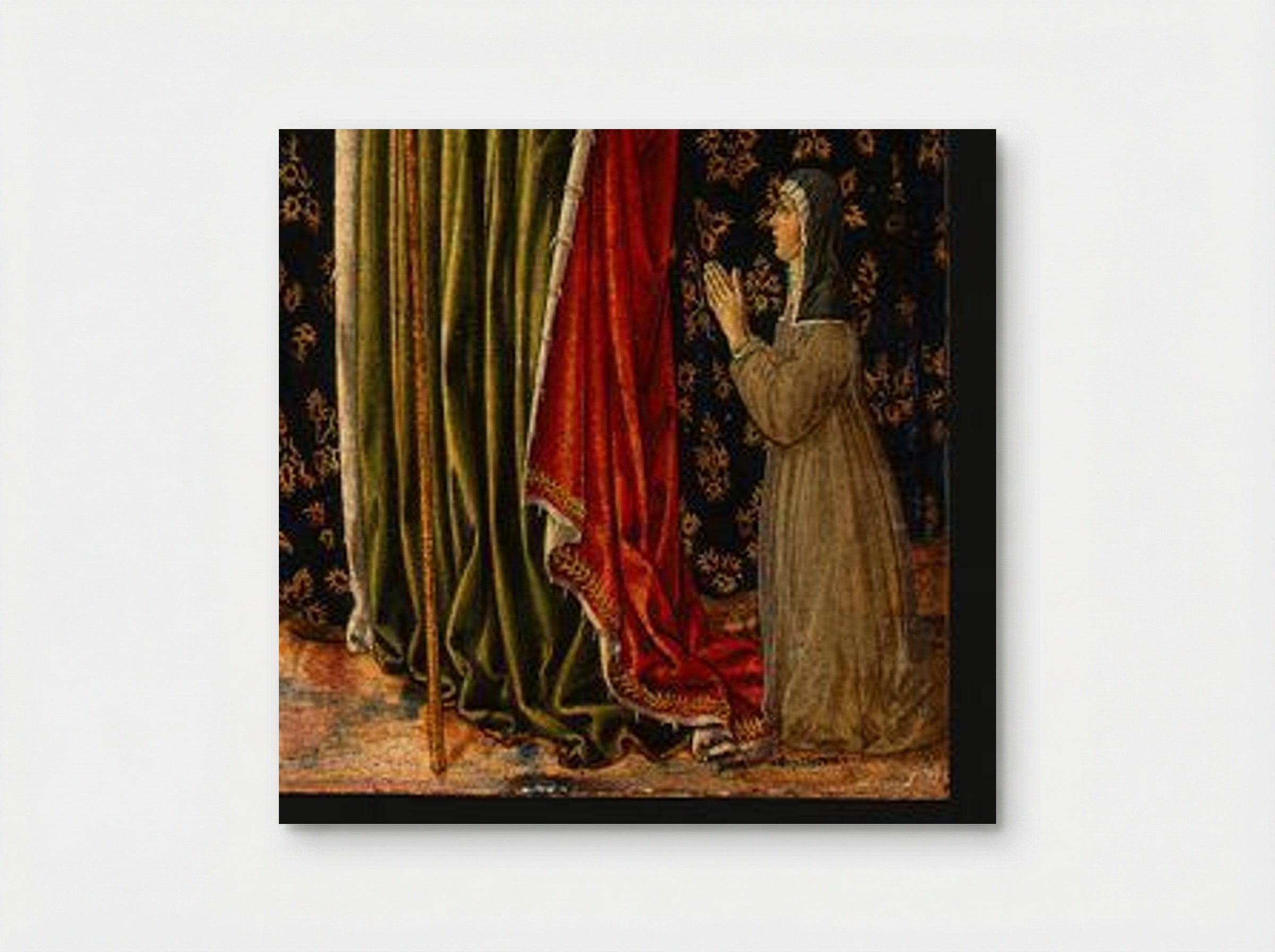 Saint Ursula with Angels and Donor (detail) - Benozzo Gozzoli - Poster