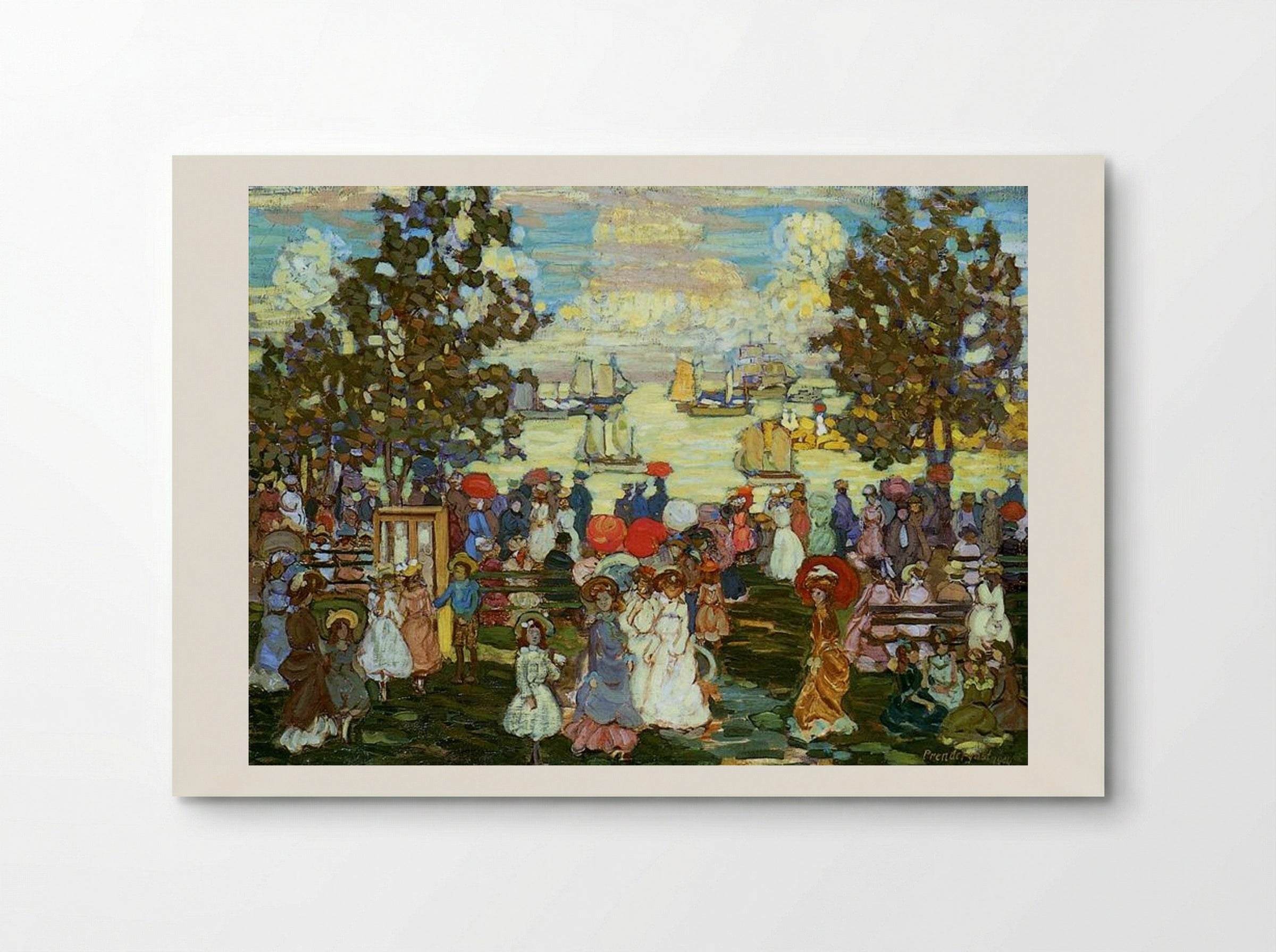 Salem Willows (also known as The Promenade, Salem Harbor) - Maurice Prendergast - Poster