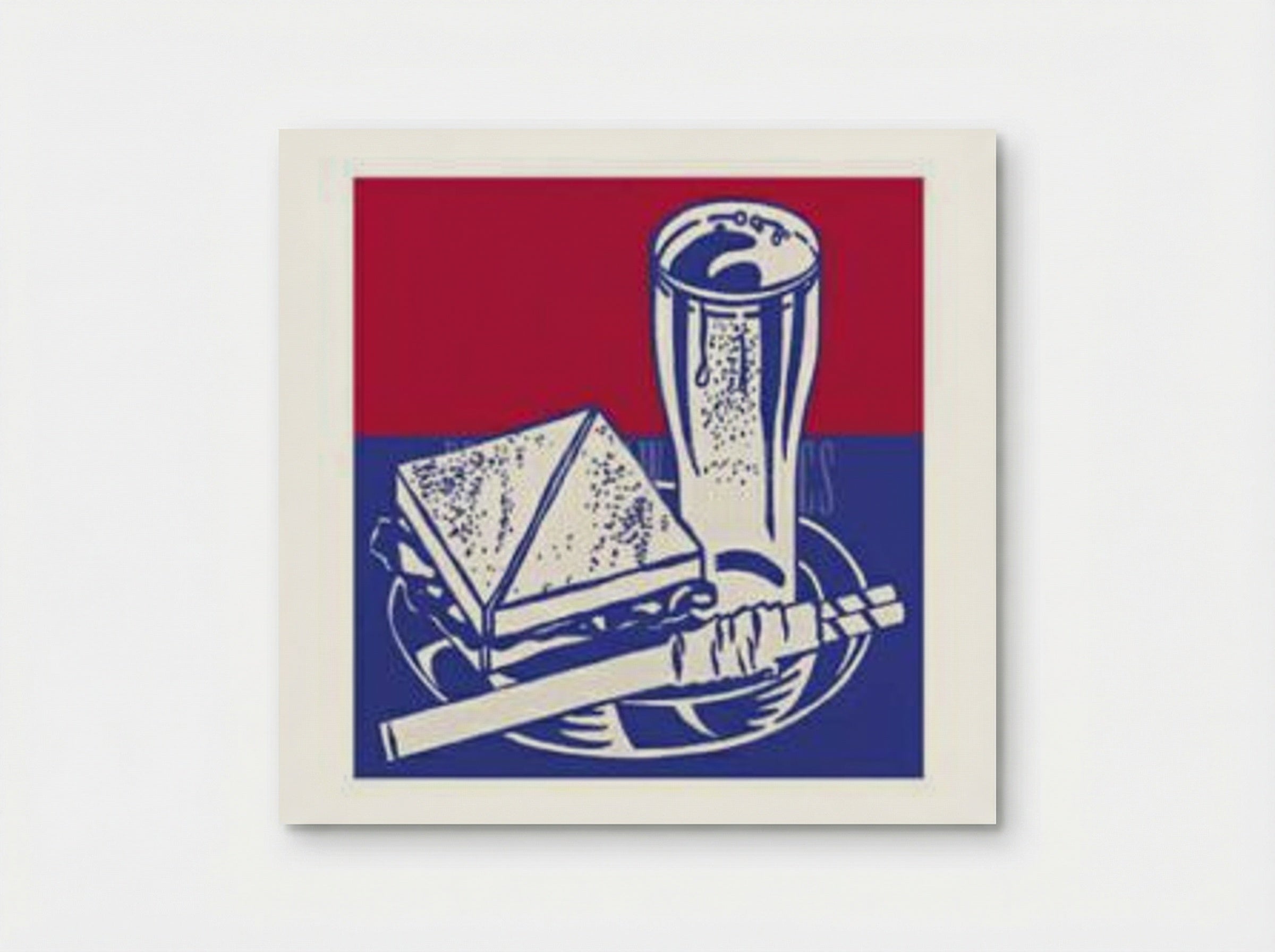 Sandwich and Soda - Roy Lichtenstein - Poster
