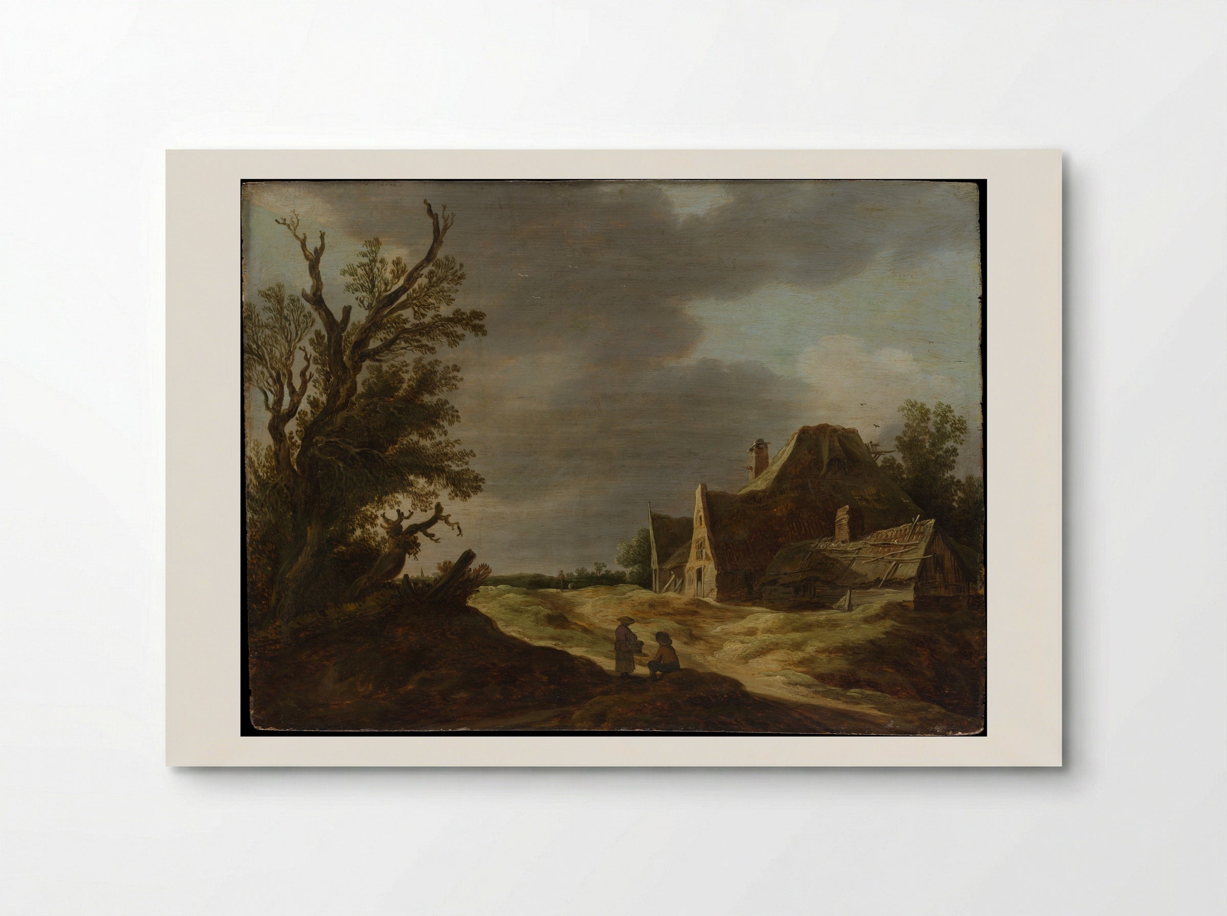 Sandy Road with a Farmhouse - Jan van Goyen - Poster