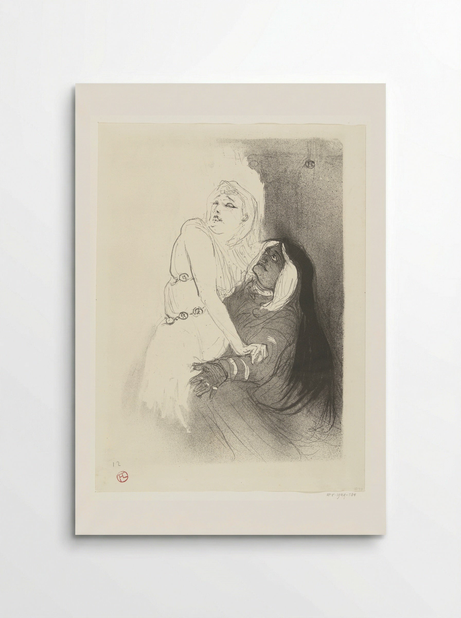 Sarah Bernhardt in Phèdre - Henri de Toulouse-Lautrec - Poster