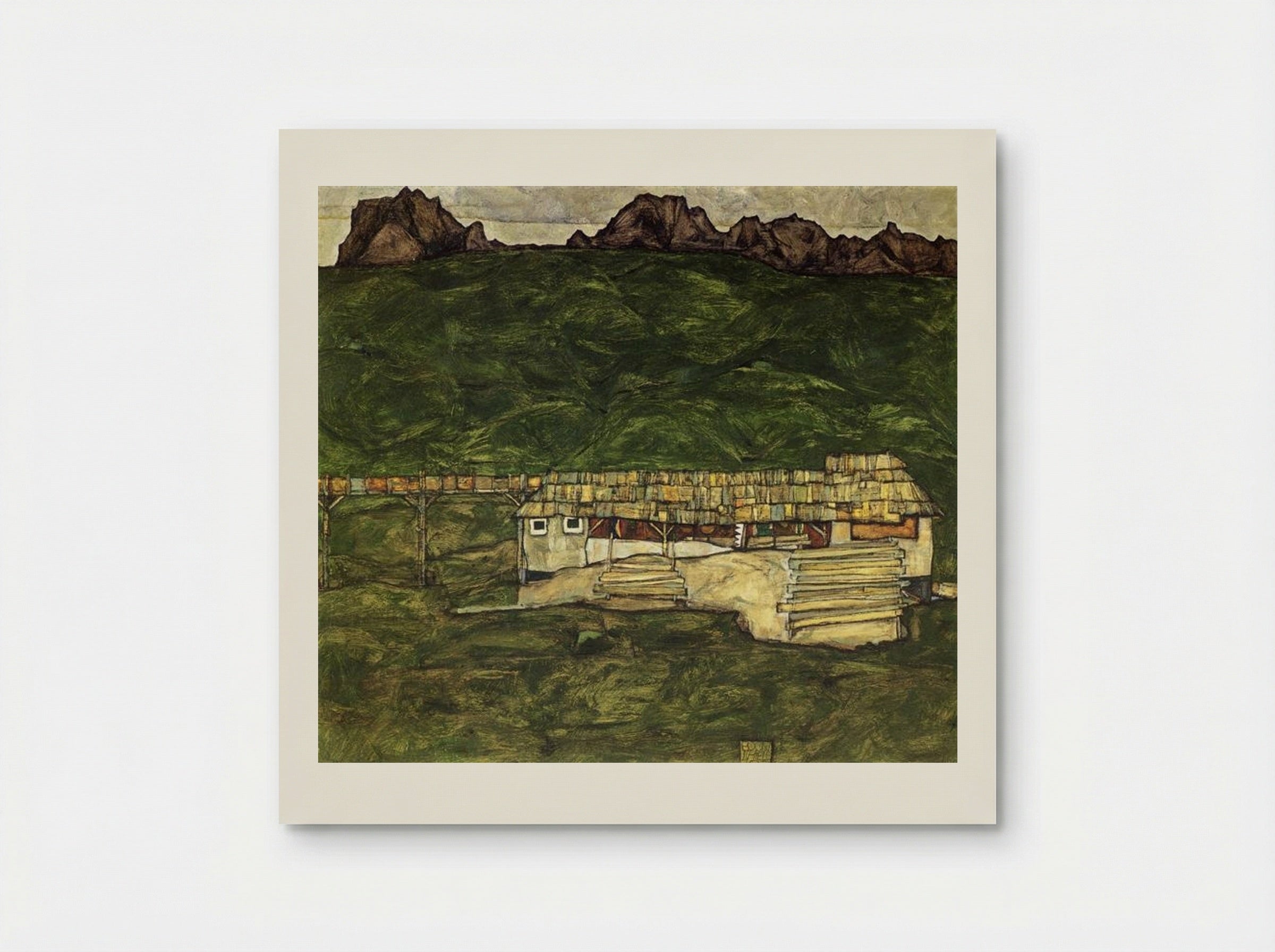 Sawmill - Egon Schiele - Poster