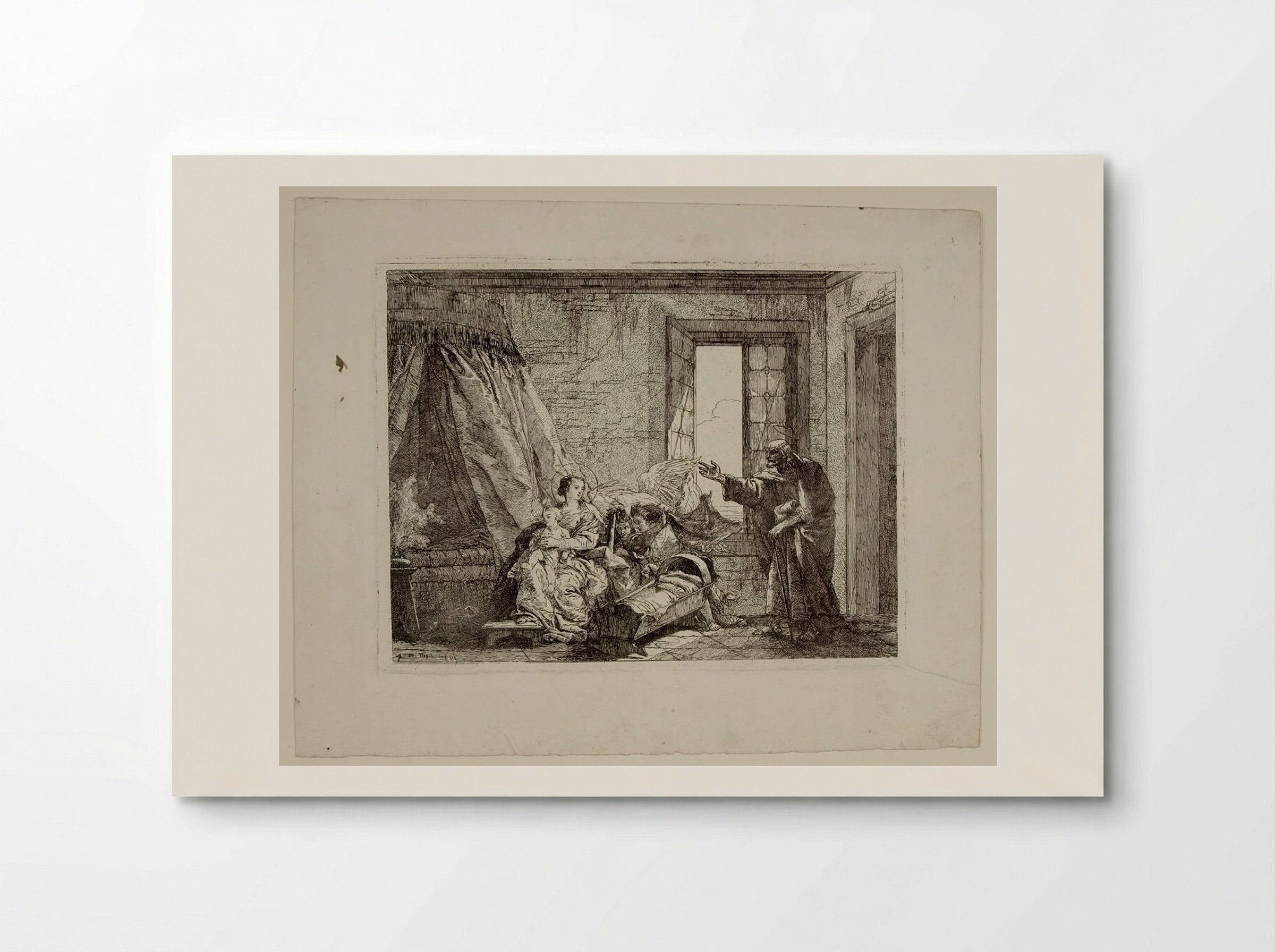 Scene from the Flight into Egypt - Giovanni Domenico Tiepolo - Poster