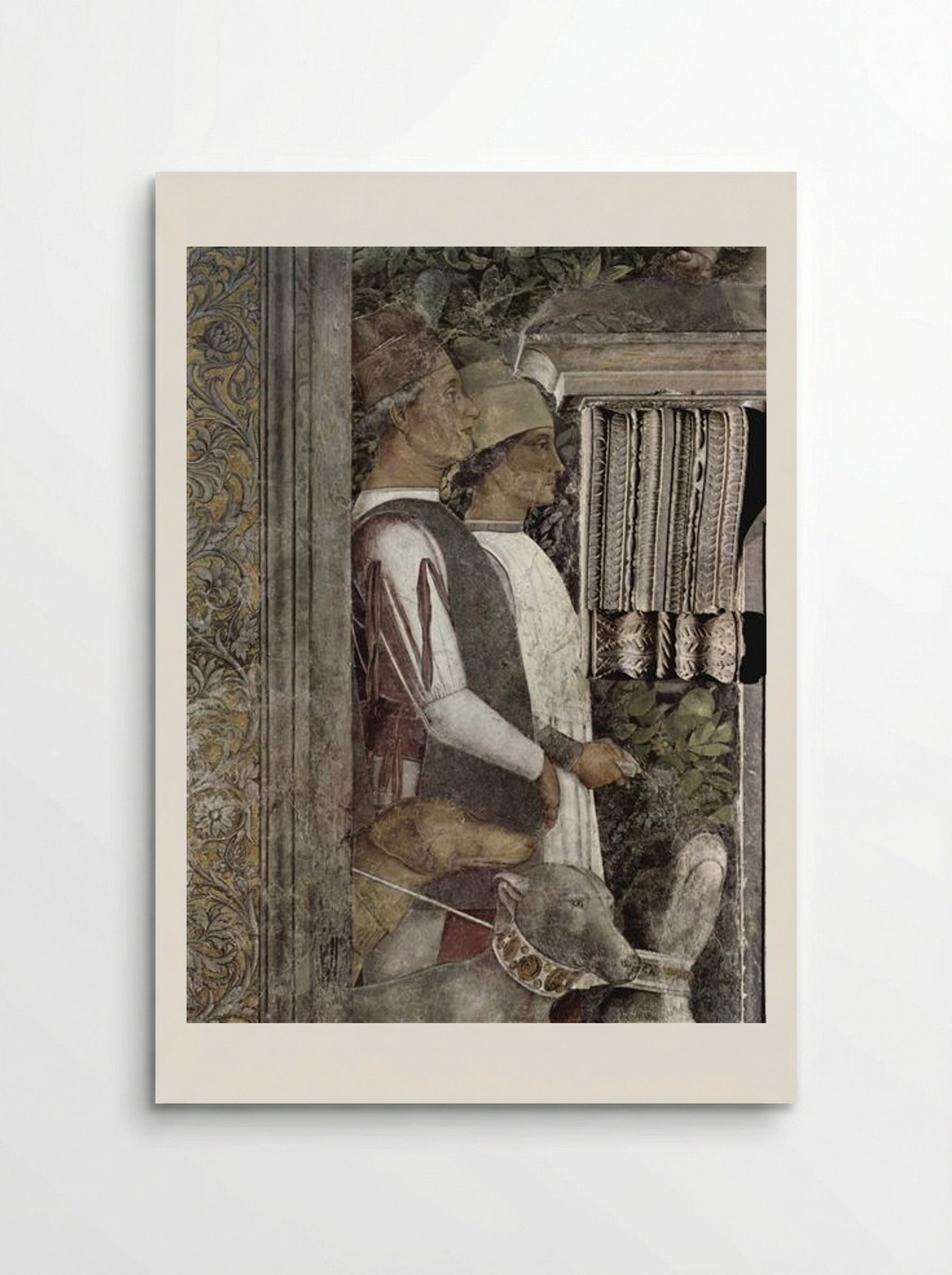 Scene with Waiting Servants and Dogs (Fragment) - Andrea Mantegna - Poster