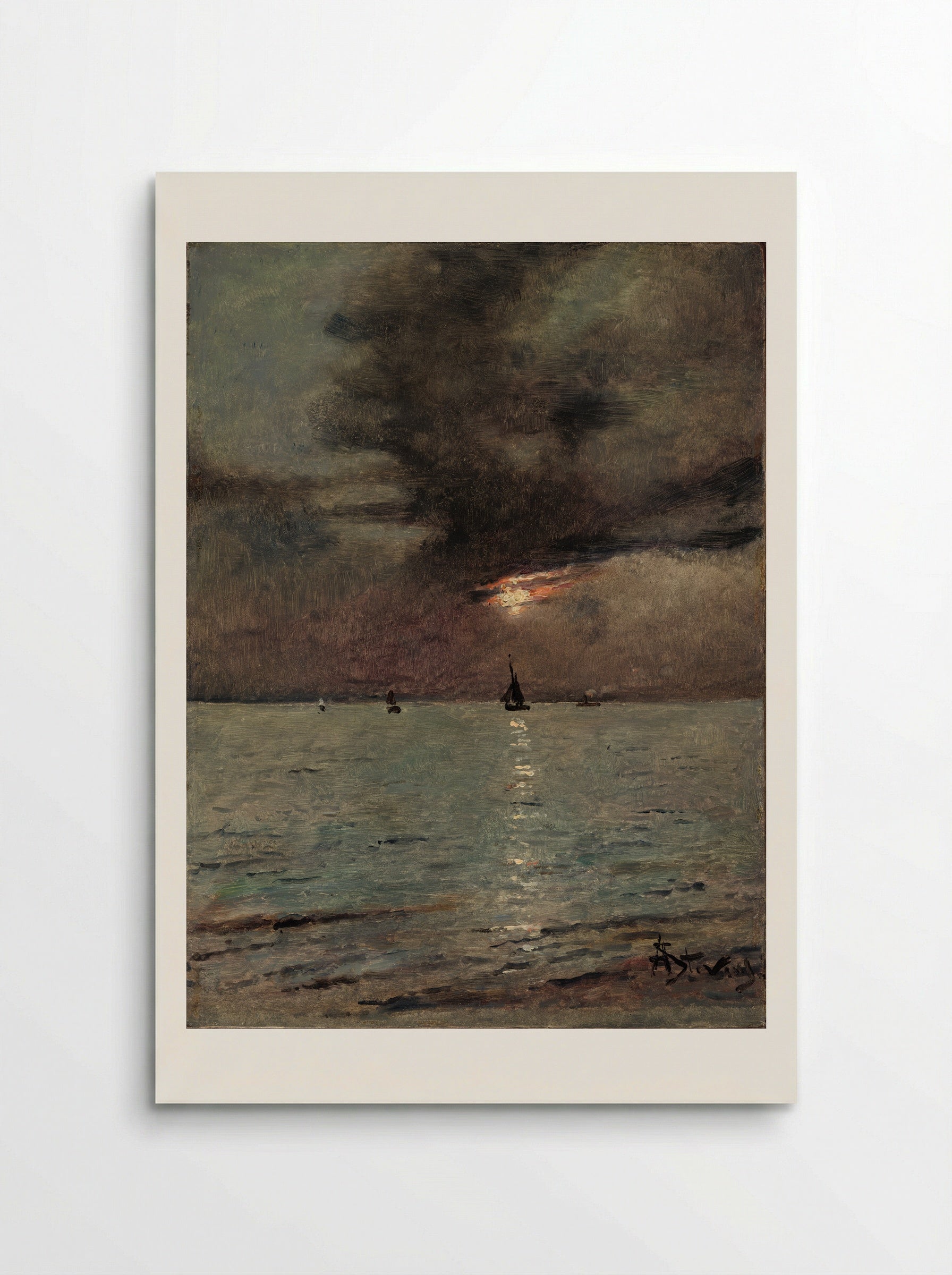 Seascape - Alfred Stevens - Poster