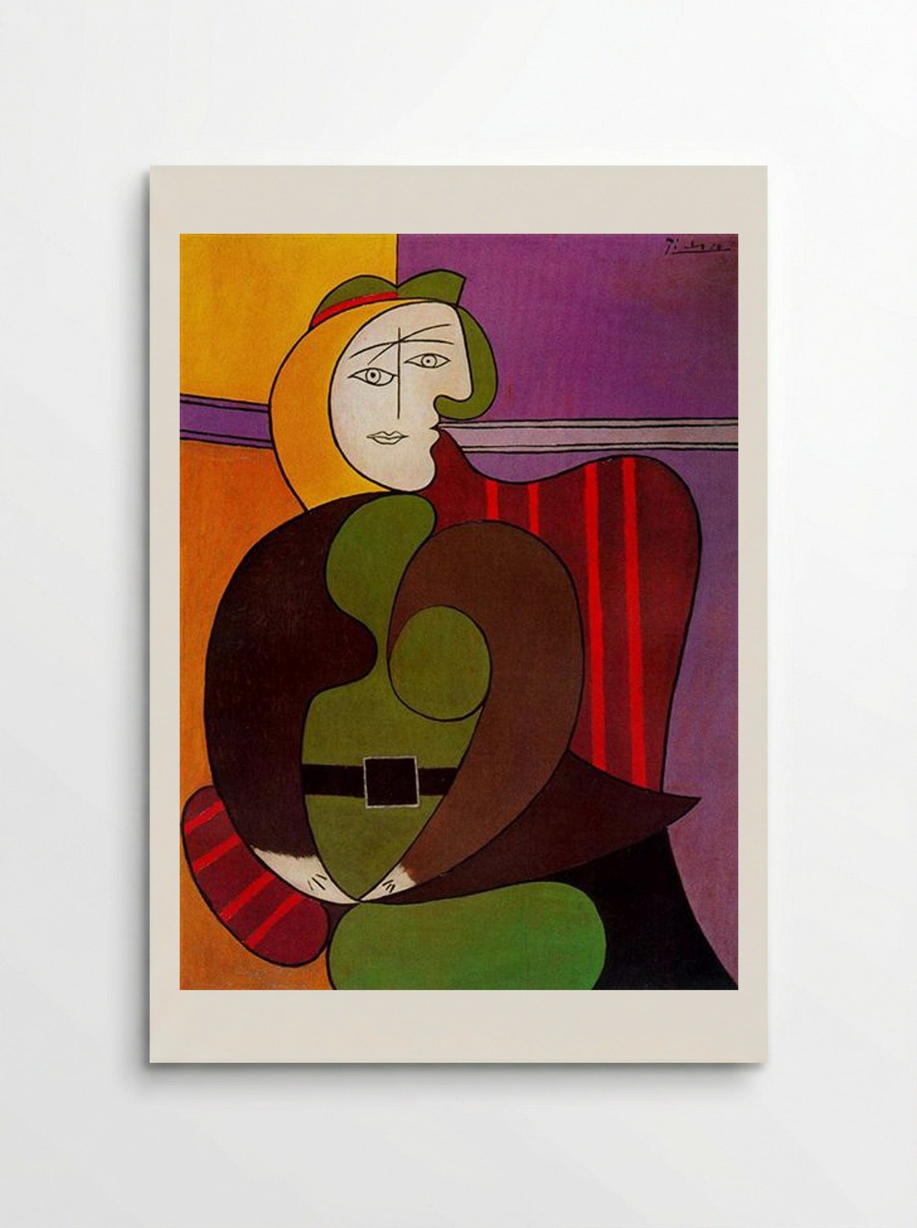 Seated Woman in a Red Armchair - Pablo Picasso - Poster