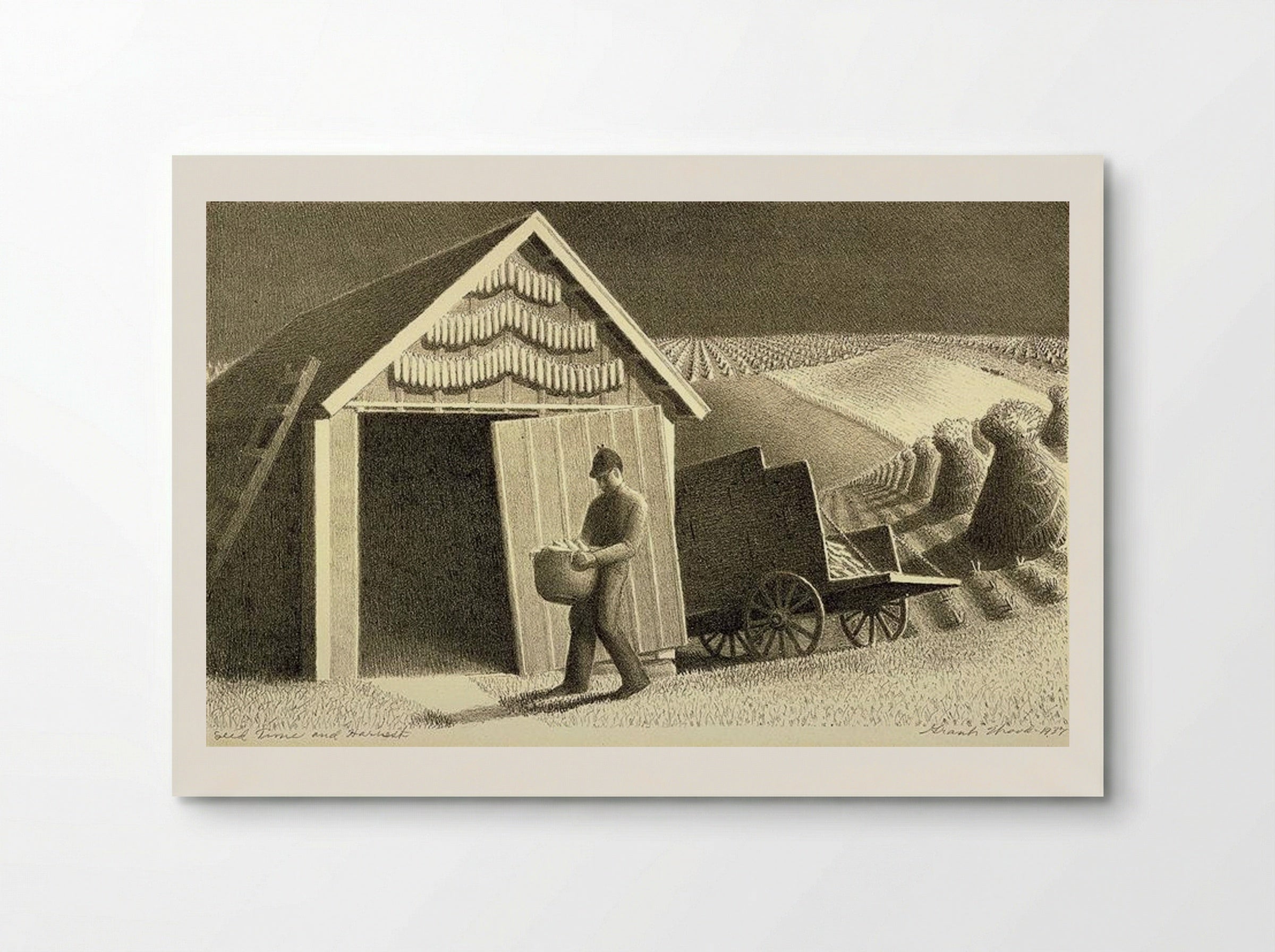 Seed Time and Harvest - Grant Wood - Poster