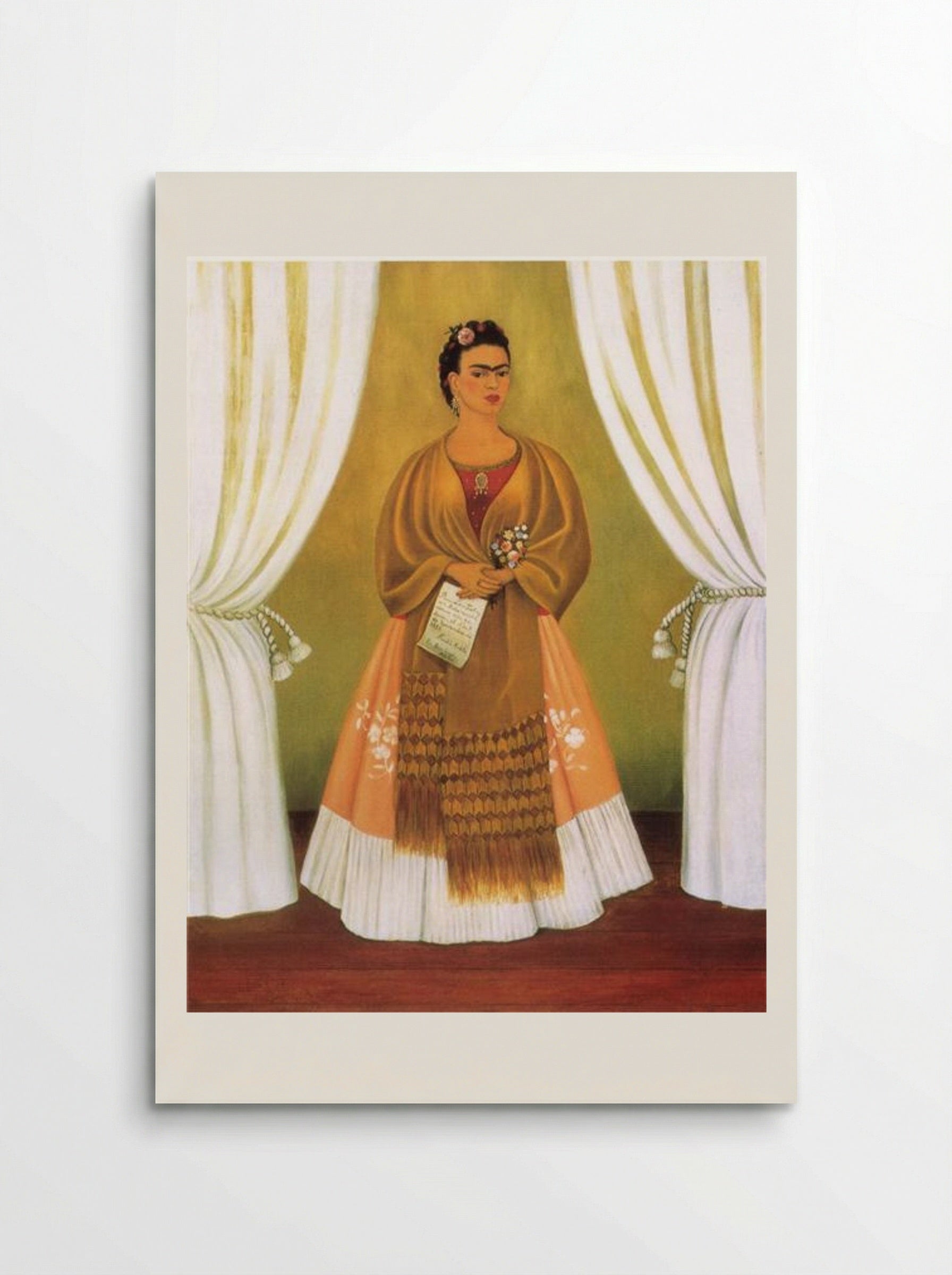 Self-Portrait Dedicated to Leon Trotsky (Between the Curtains) - Frida Kahlo - Poster