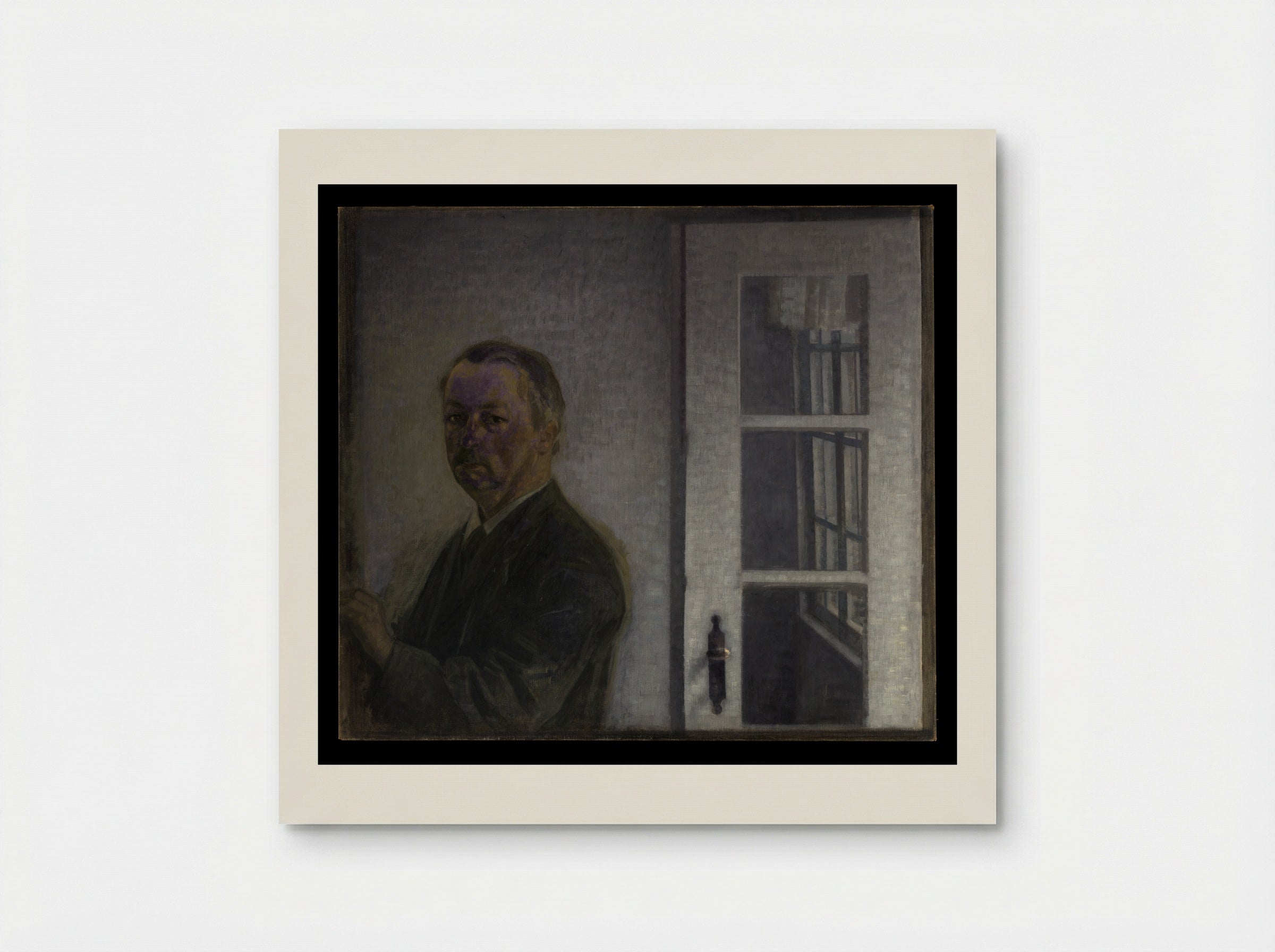 Self-Portrait at Spurveskjul - Vilhelm Hammershøi - Poster