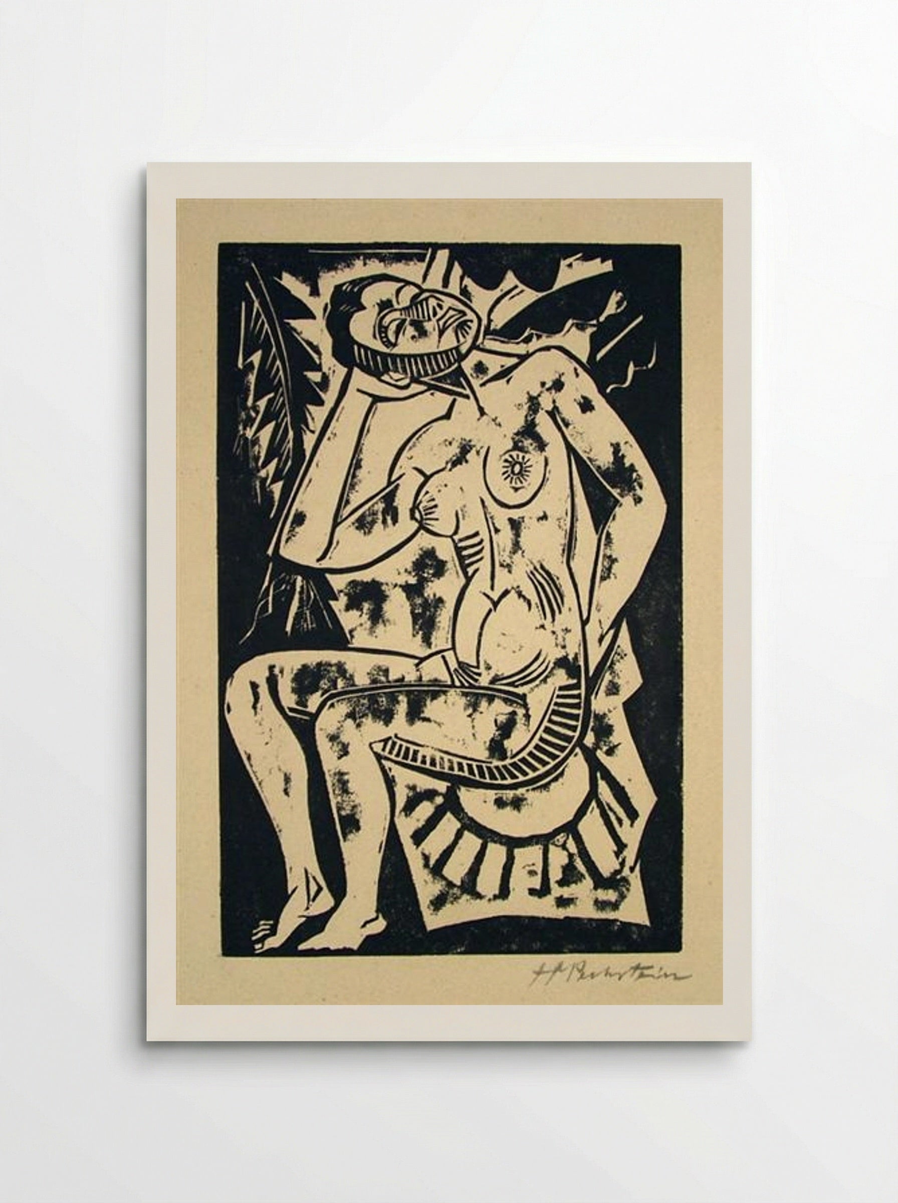 Sitzender Akt (Seated Nude) - Max Pechstein - Poster