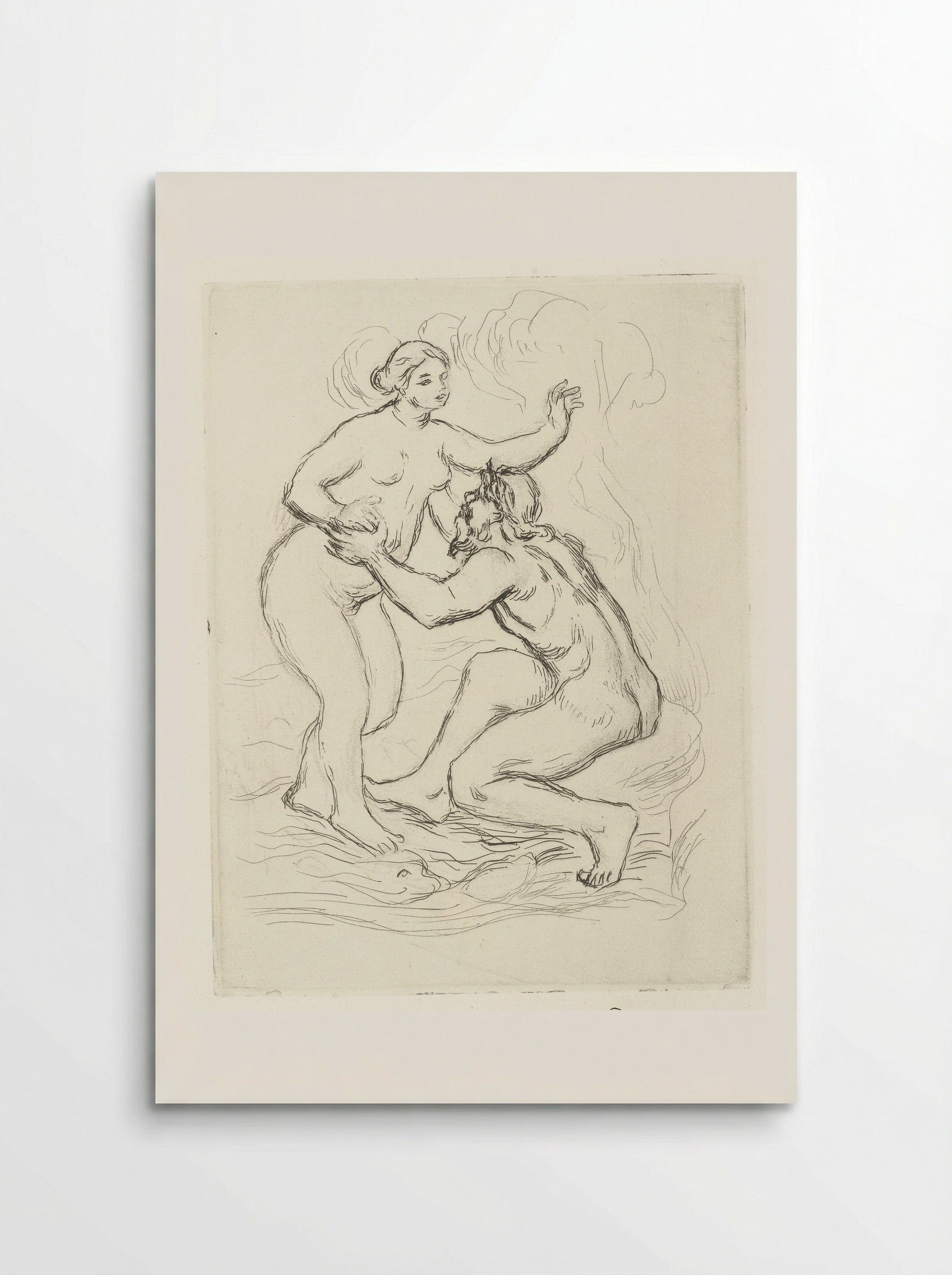 Skamandros and a Nude Woman - Henri Louis Ambroise Vollard - Poster