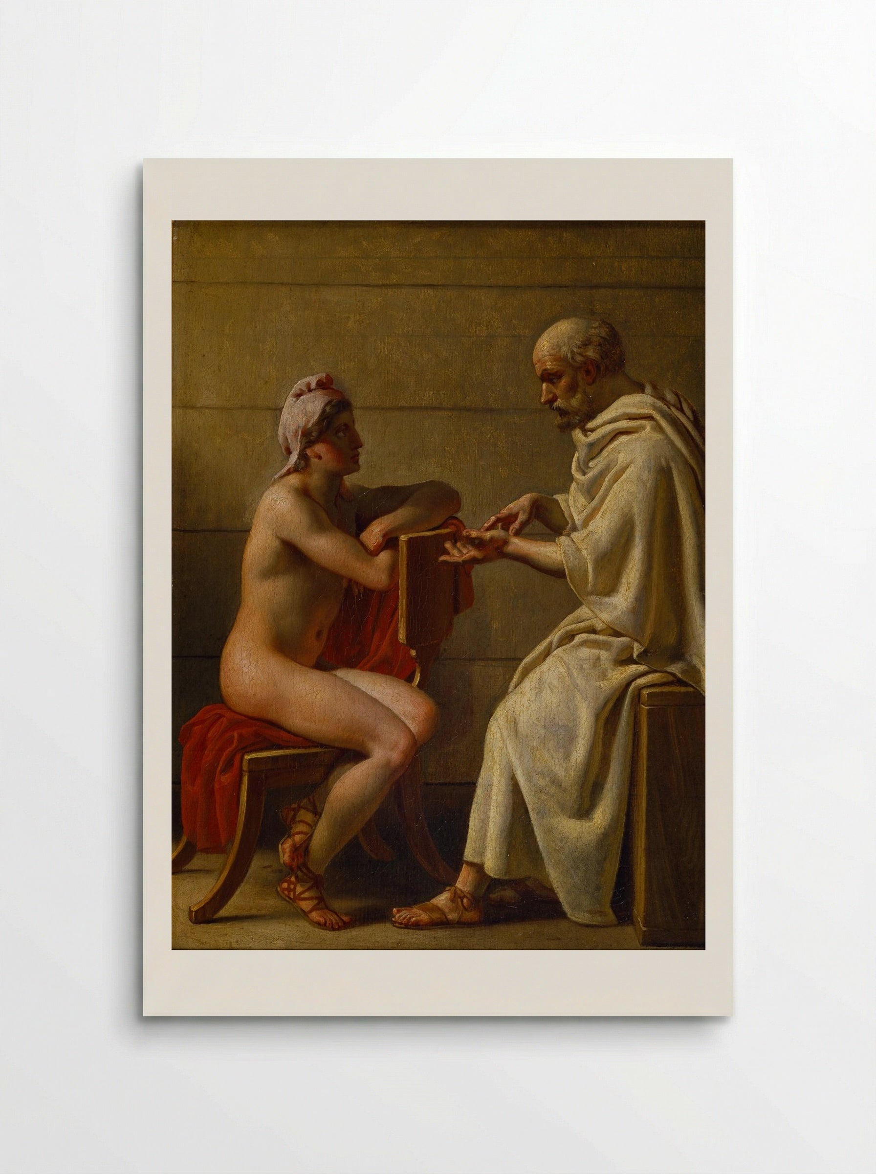 Socrates and Alcibiades - Christoffer Wilhelm Eckersberg - Poster