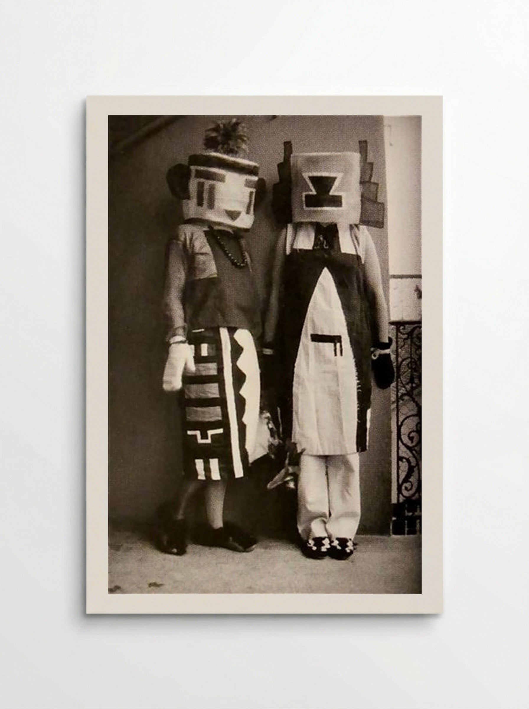 Sophie and Erika Taeuber (Hopi Indian Costumes) - Sophie Taeuber-Arp - Poster