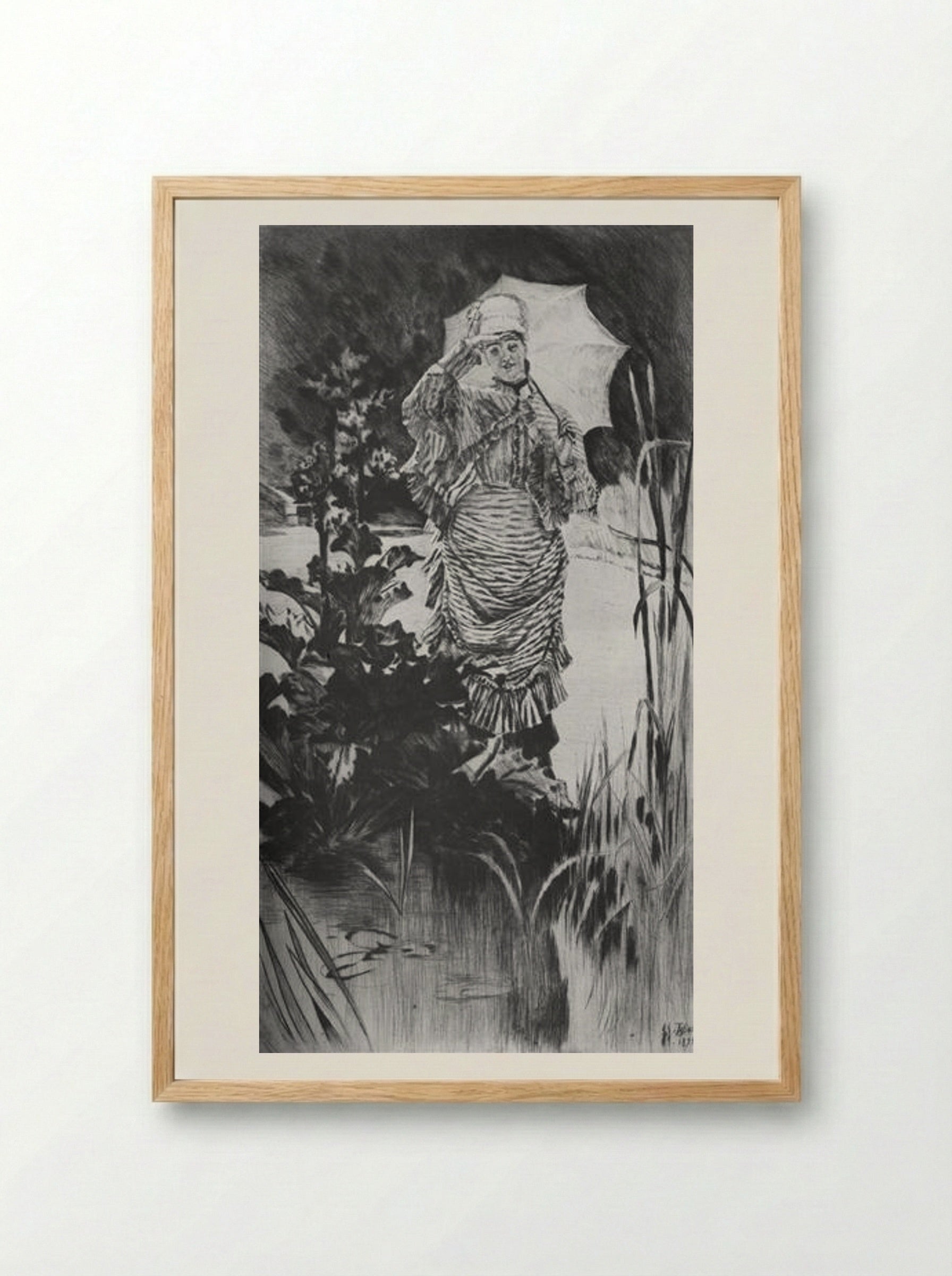 Spring Morning - James Tissot - Framed Print Wood