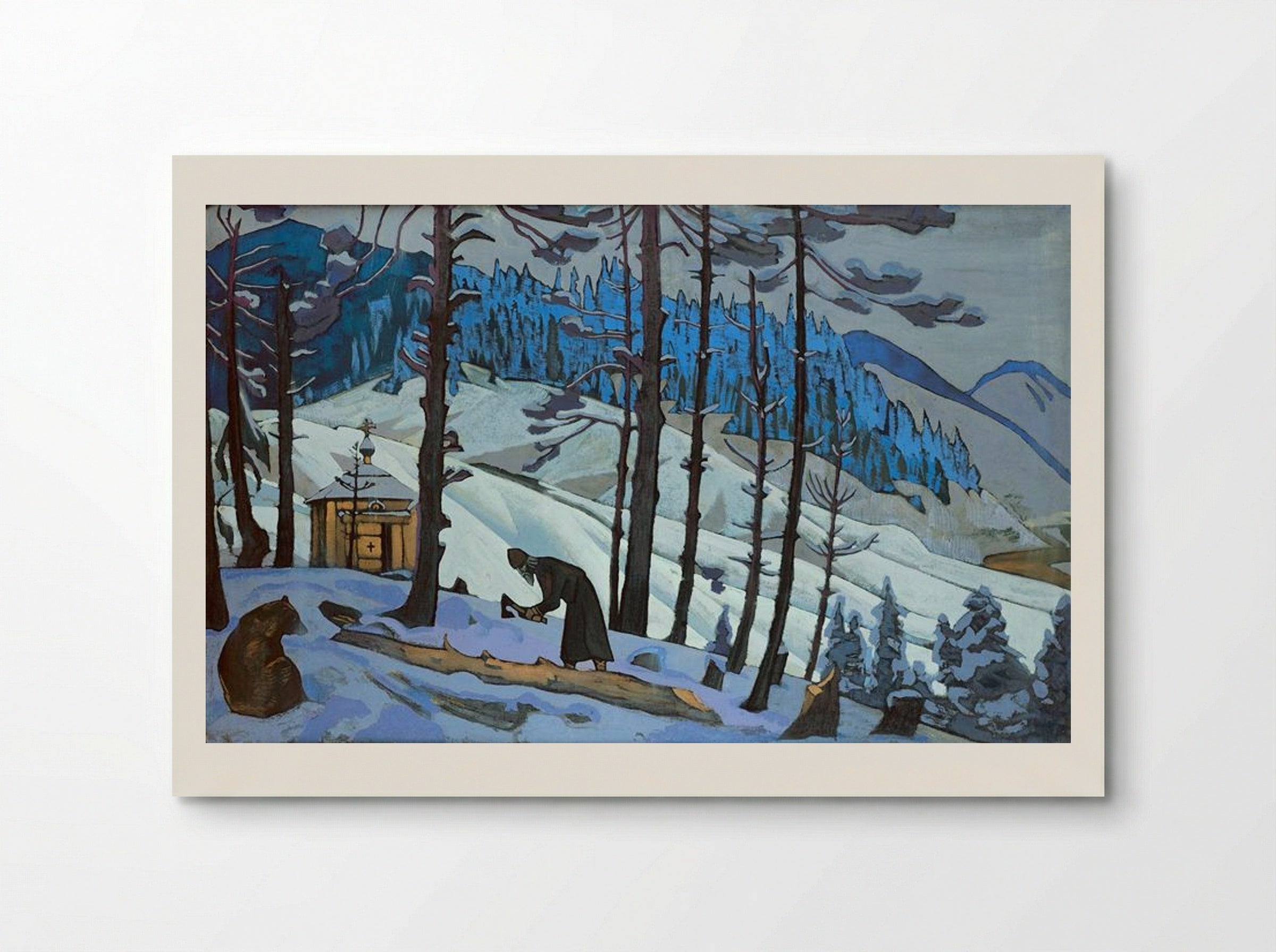 St. Sergius the Buildert - Nicholas Roerich - Poster