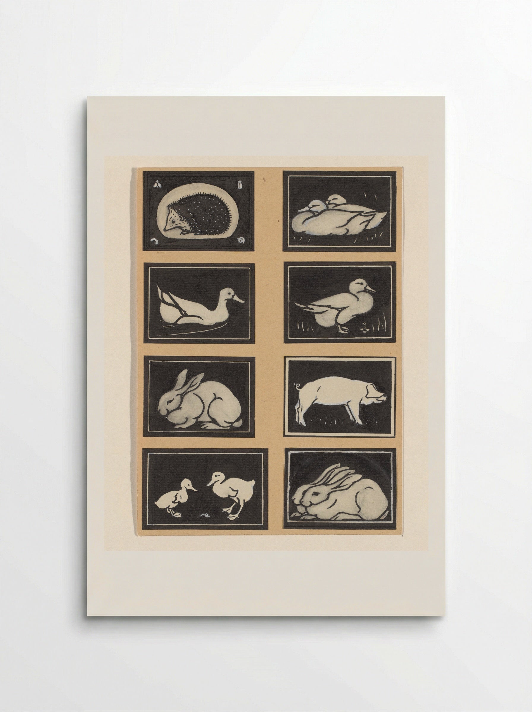 Staande eend (Standing Duck) - Julie de Graag - Poster