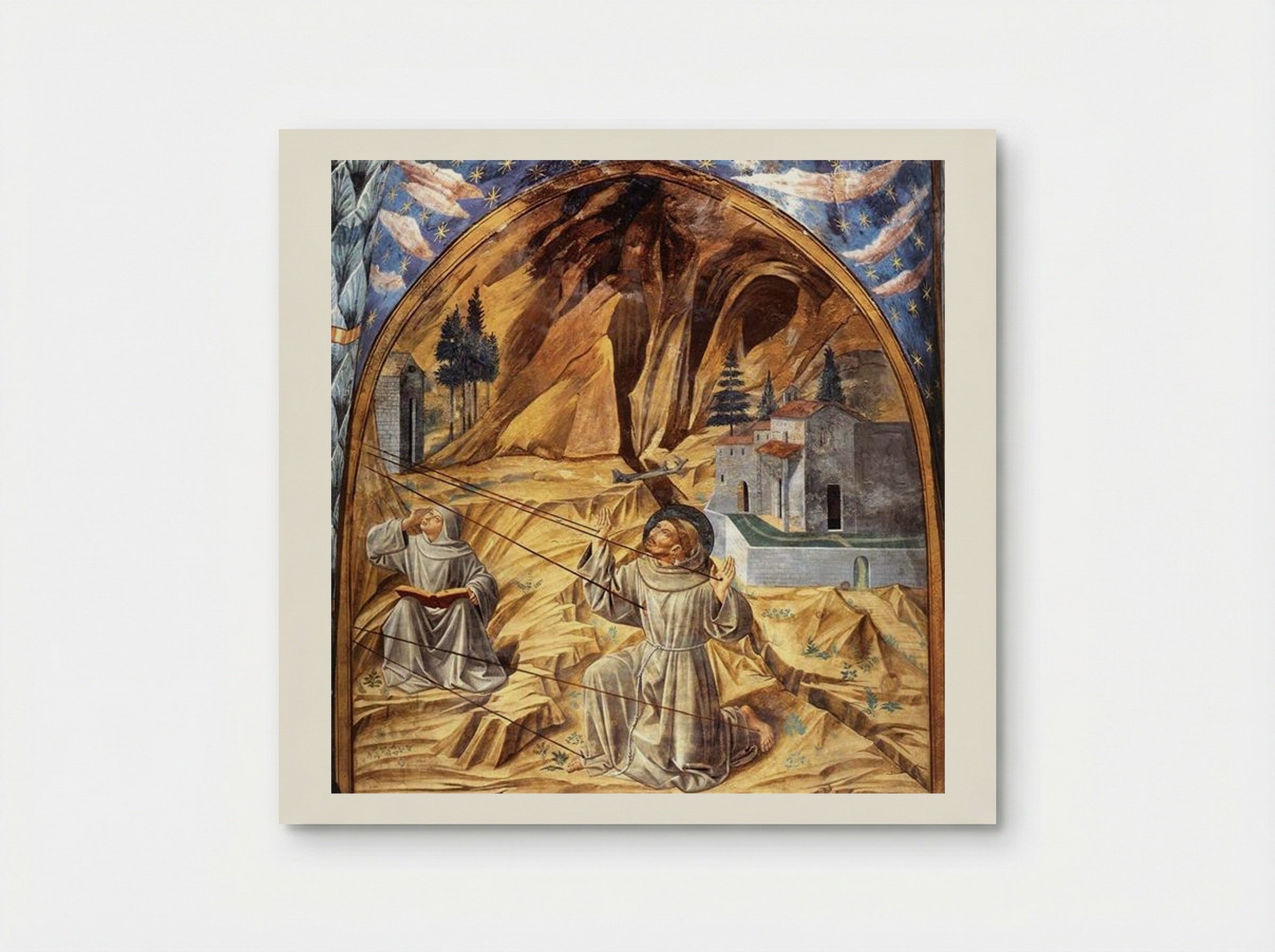 Stigmatization of St. Francis - Benozzo Gozzoli - Poster