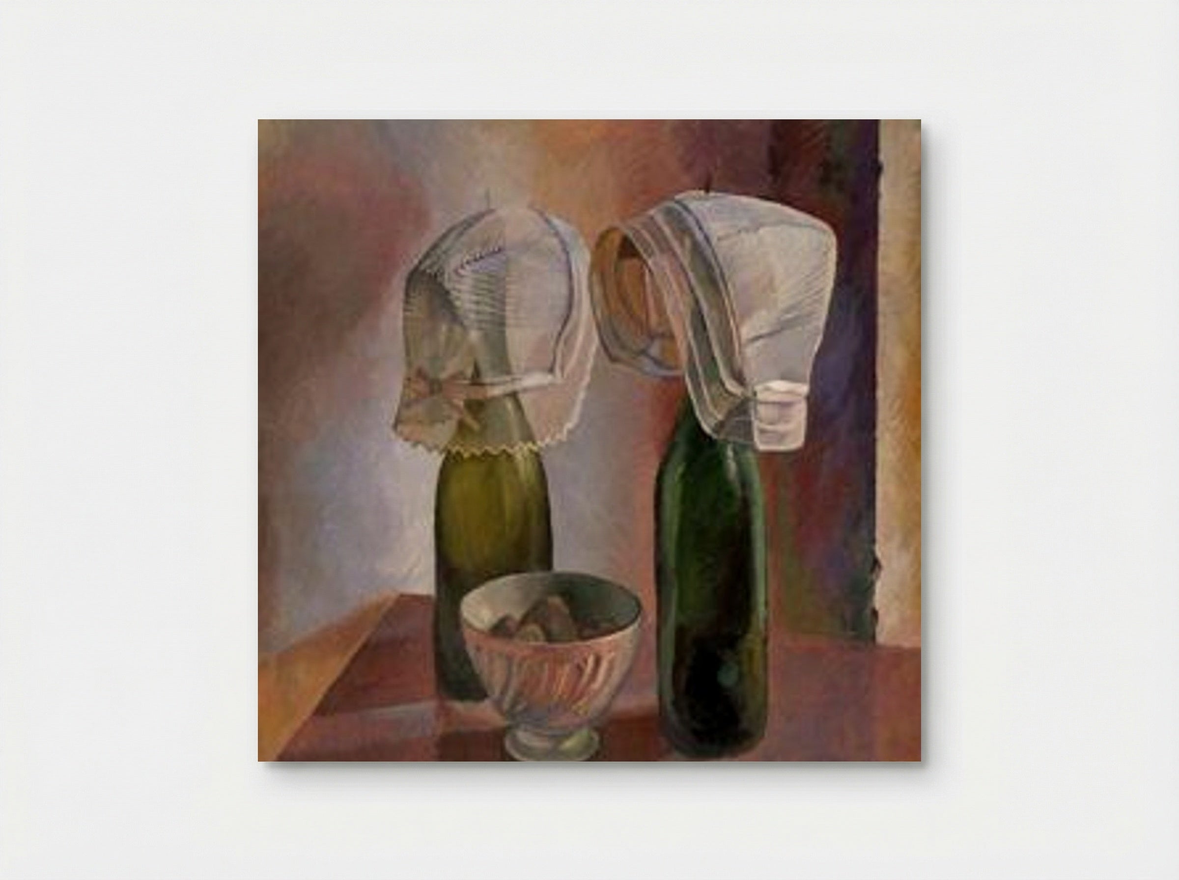 Still Life with Bottles and Breton Bonnets - Pierre Roy - Poster