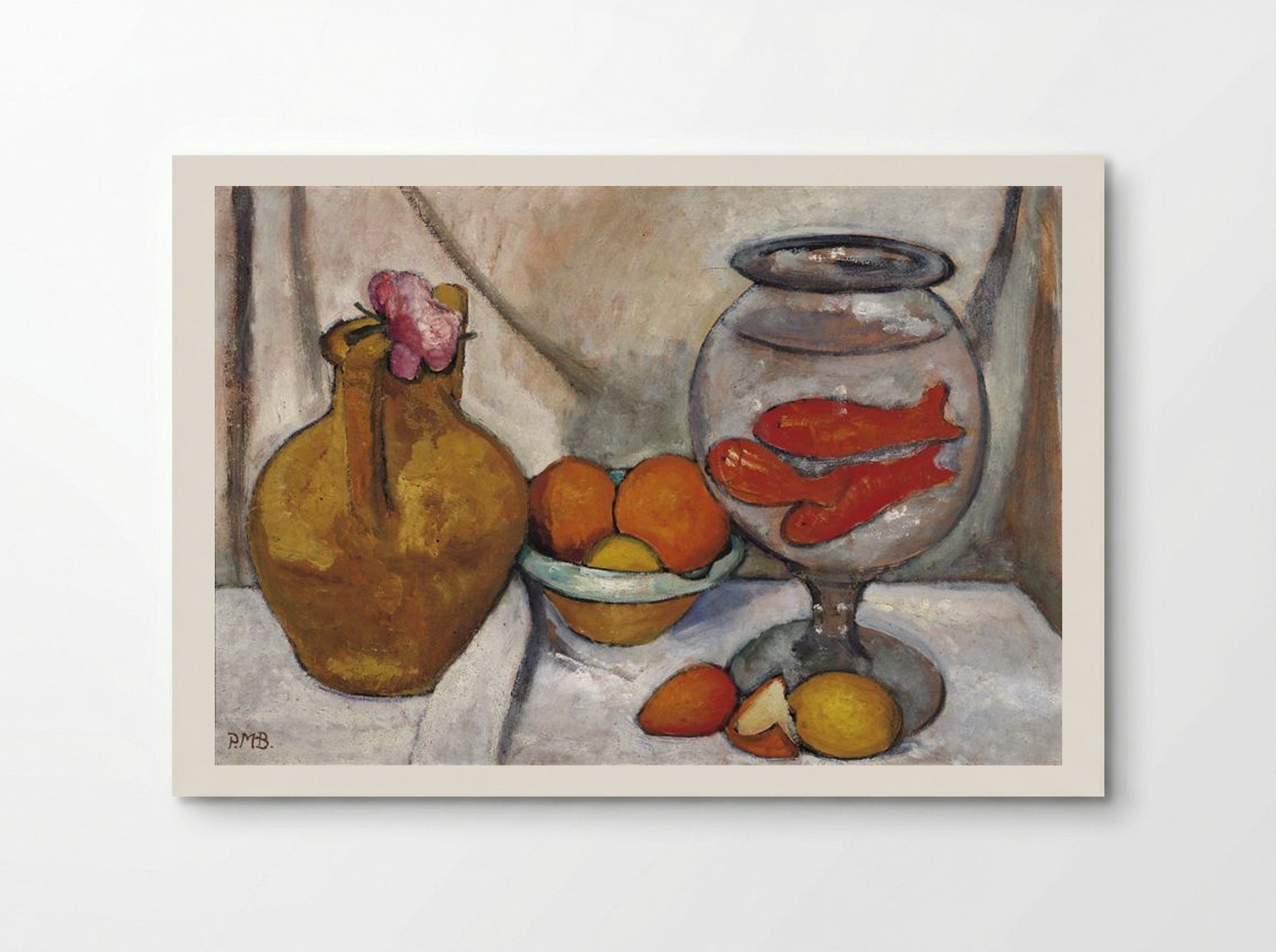 Still Life with Fish Bowl - Paula Modersohn-Becker - Poster