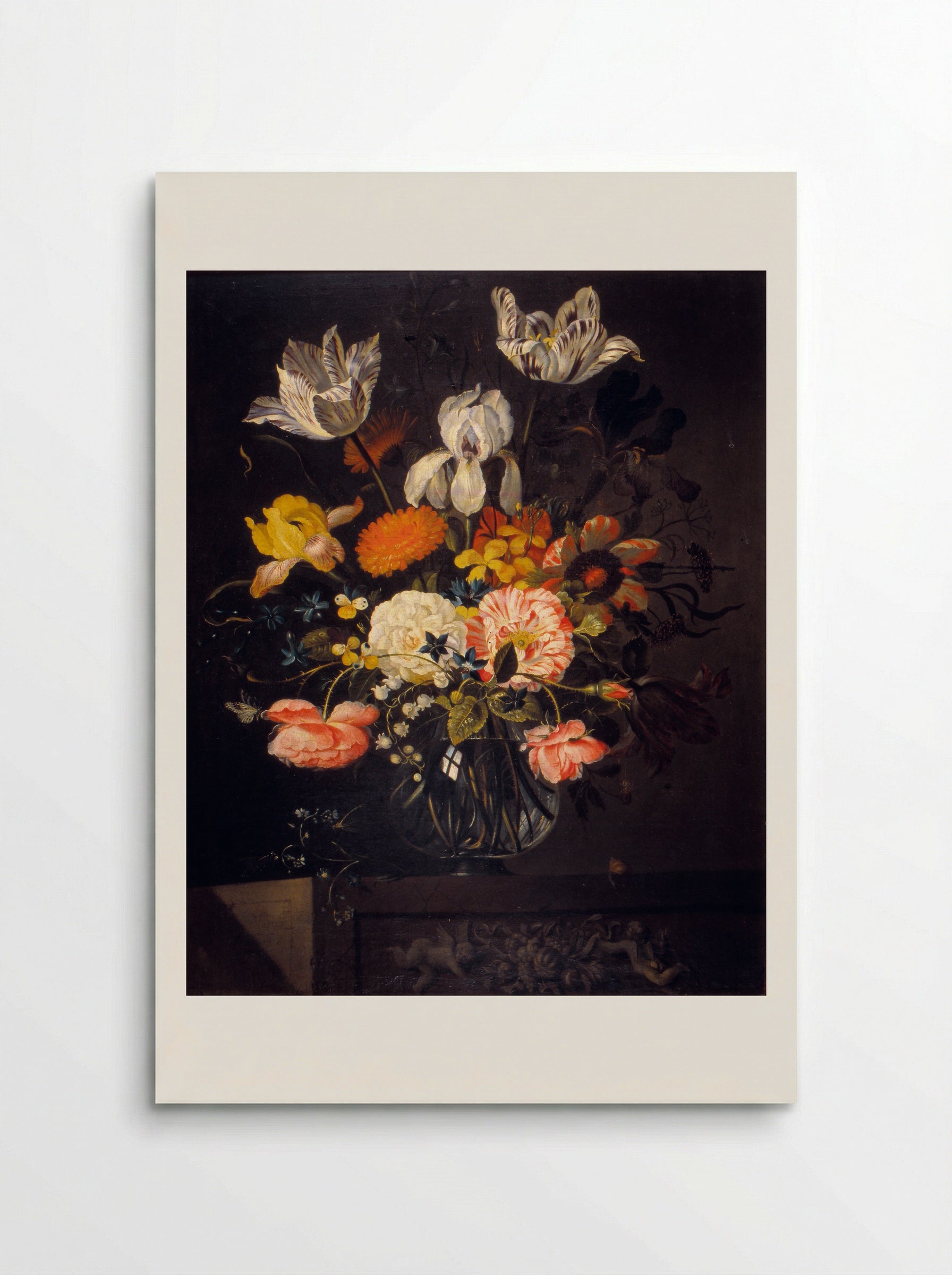 Still Life with Flowers in a Glass Vase - Jan van Huysum - Poster
