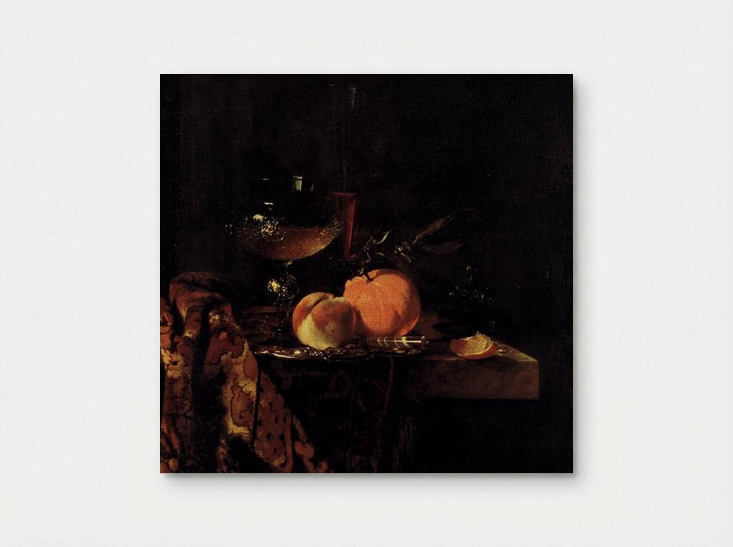 Still-Life with Glass Goblet and Fruit - Willem Kalf - Poster