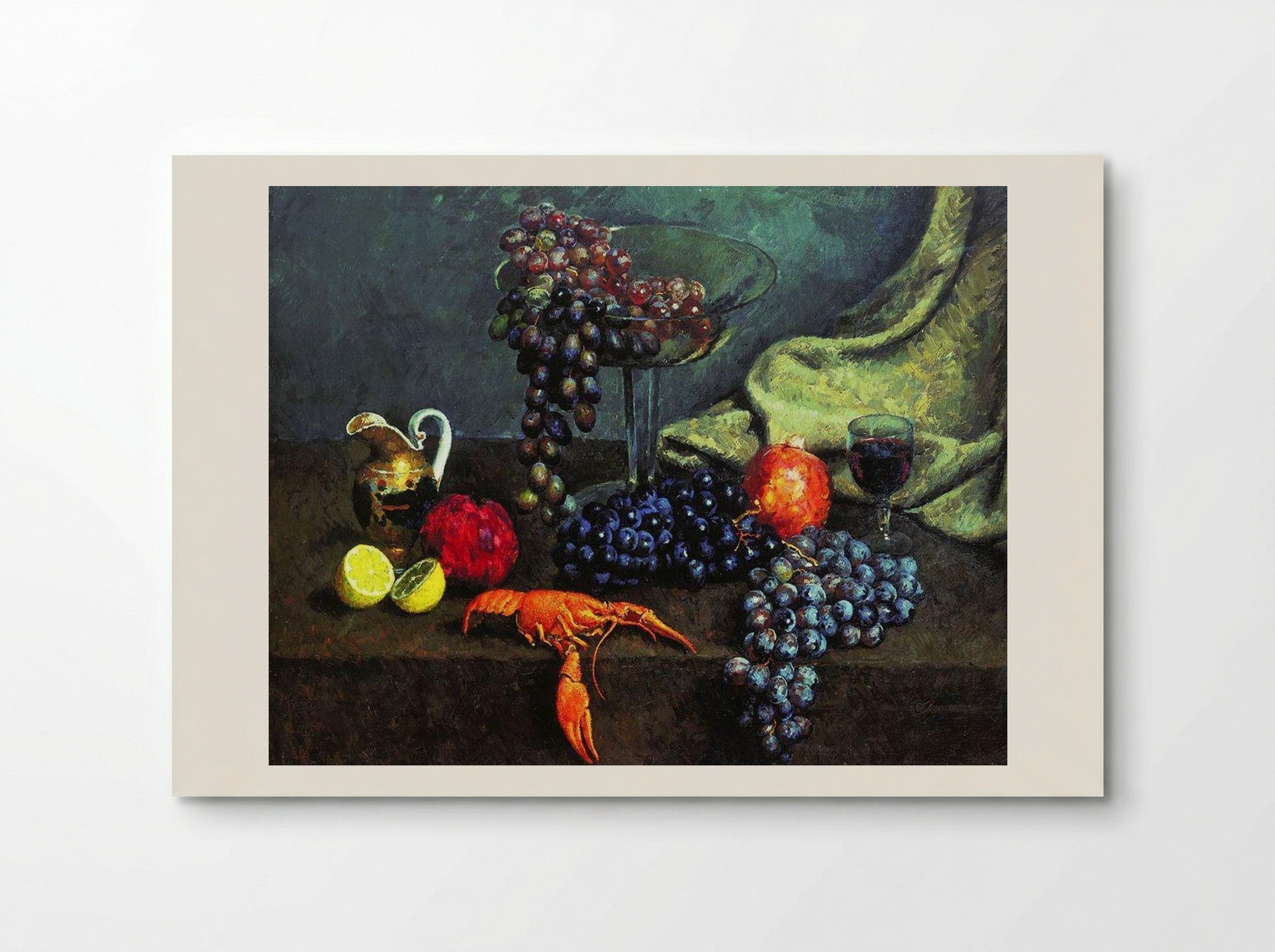 Still Life with Grapes - Ilya Mashkov - Poster