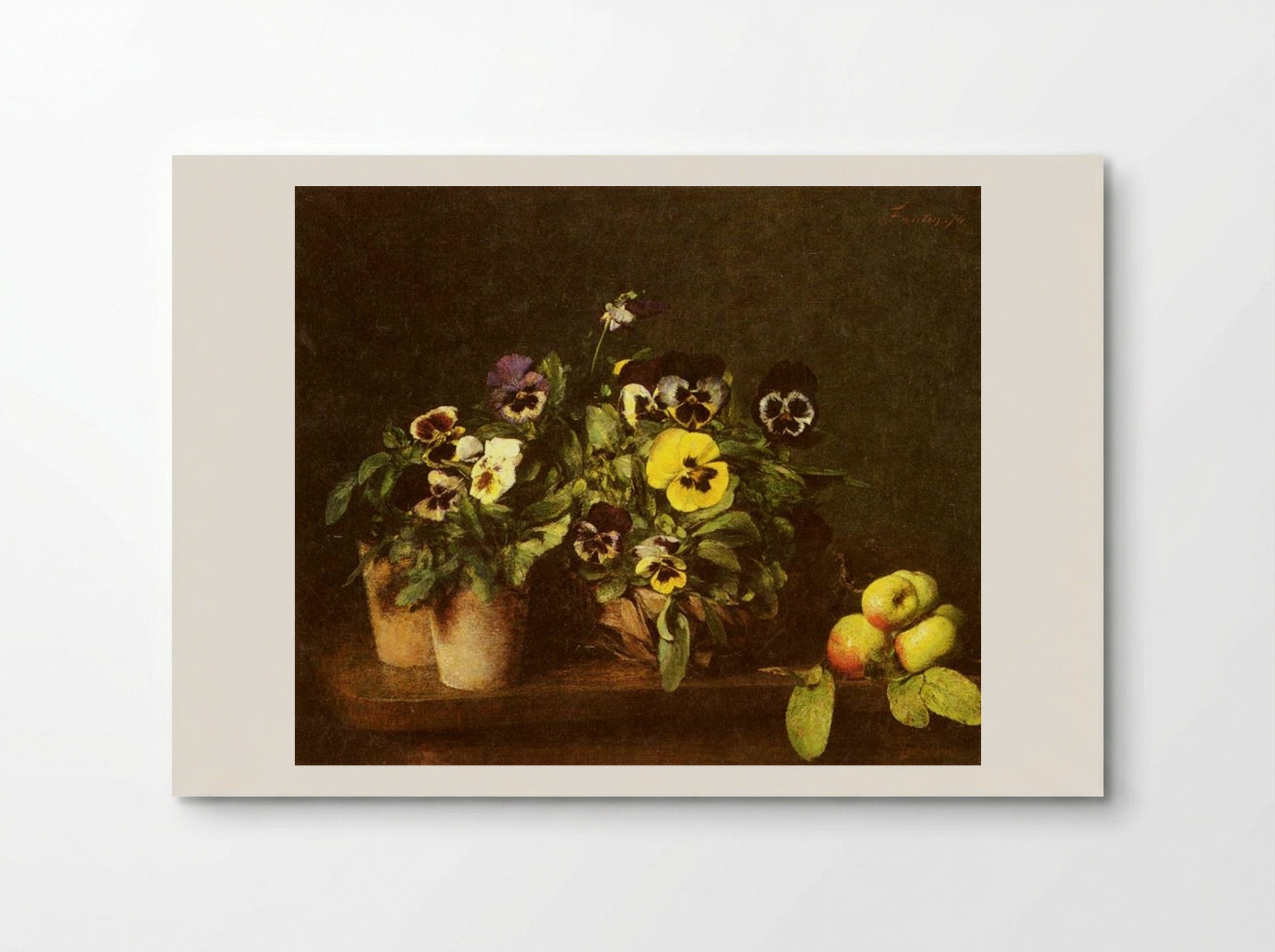 Still Life with Pansies - Henri Fantin-Latour - Poster