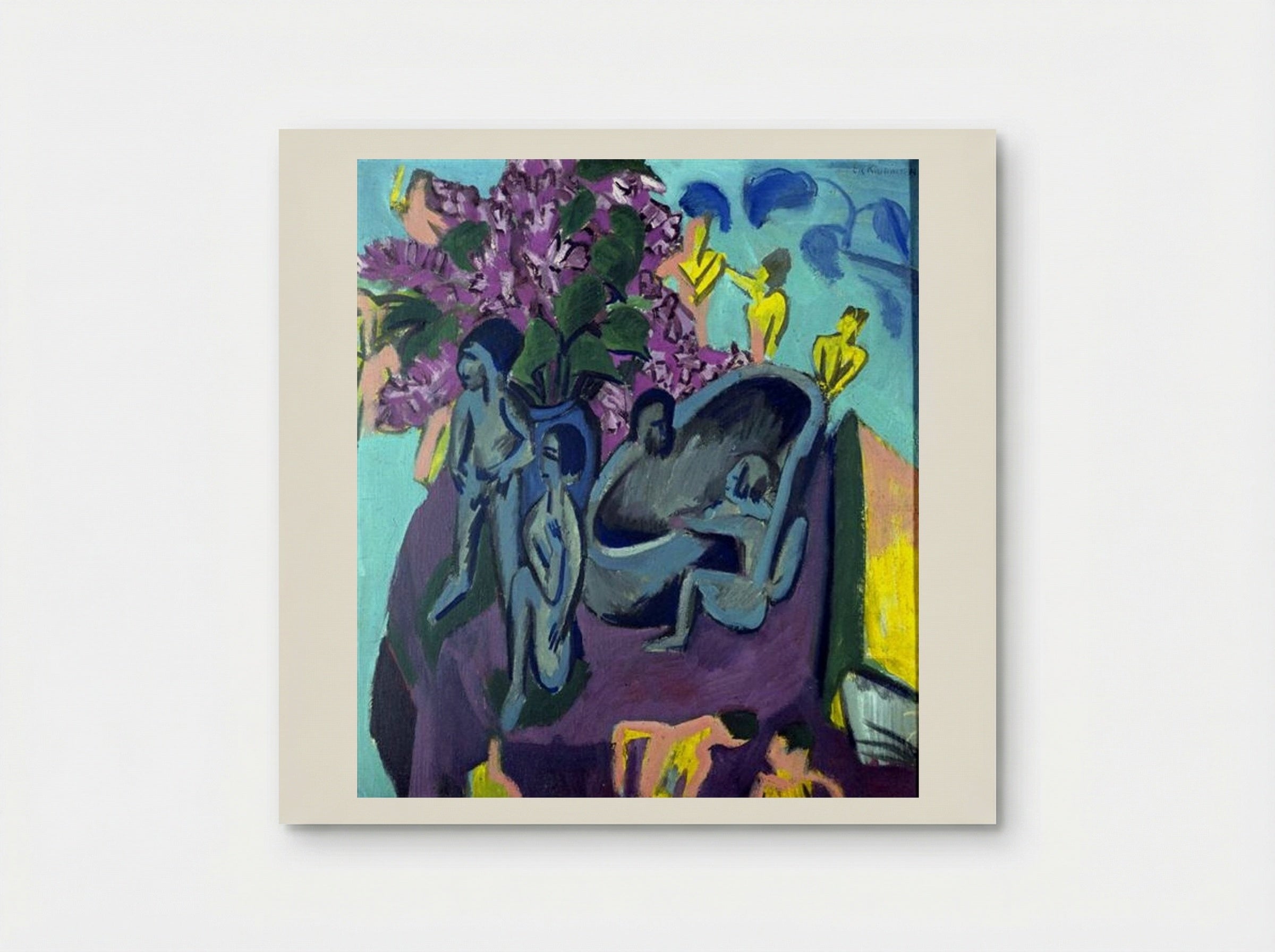 Still Life with Sculpture - Ernst Ludwig Kirchner - Poster