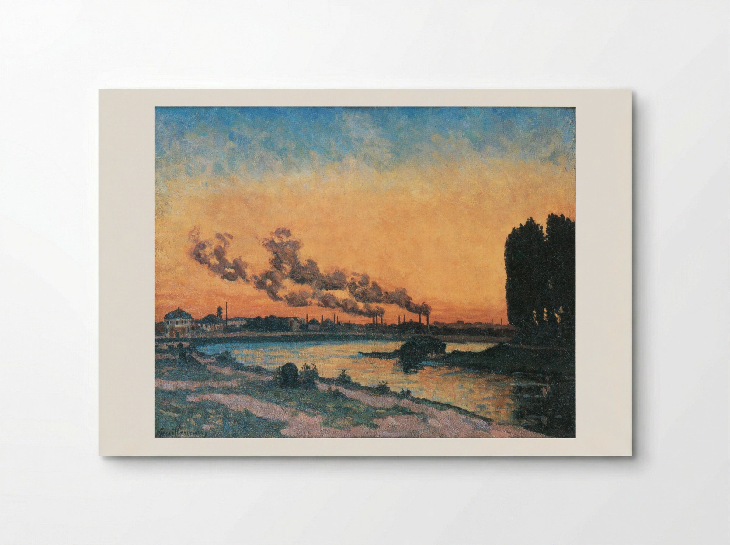 Sunset at Ivry - Armand Guillaumin - Poster