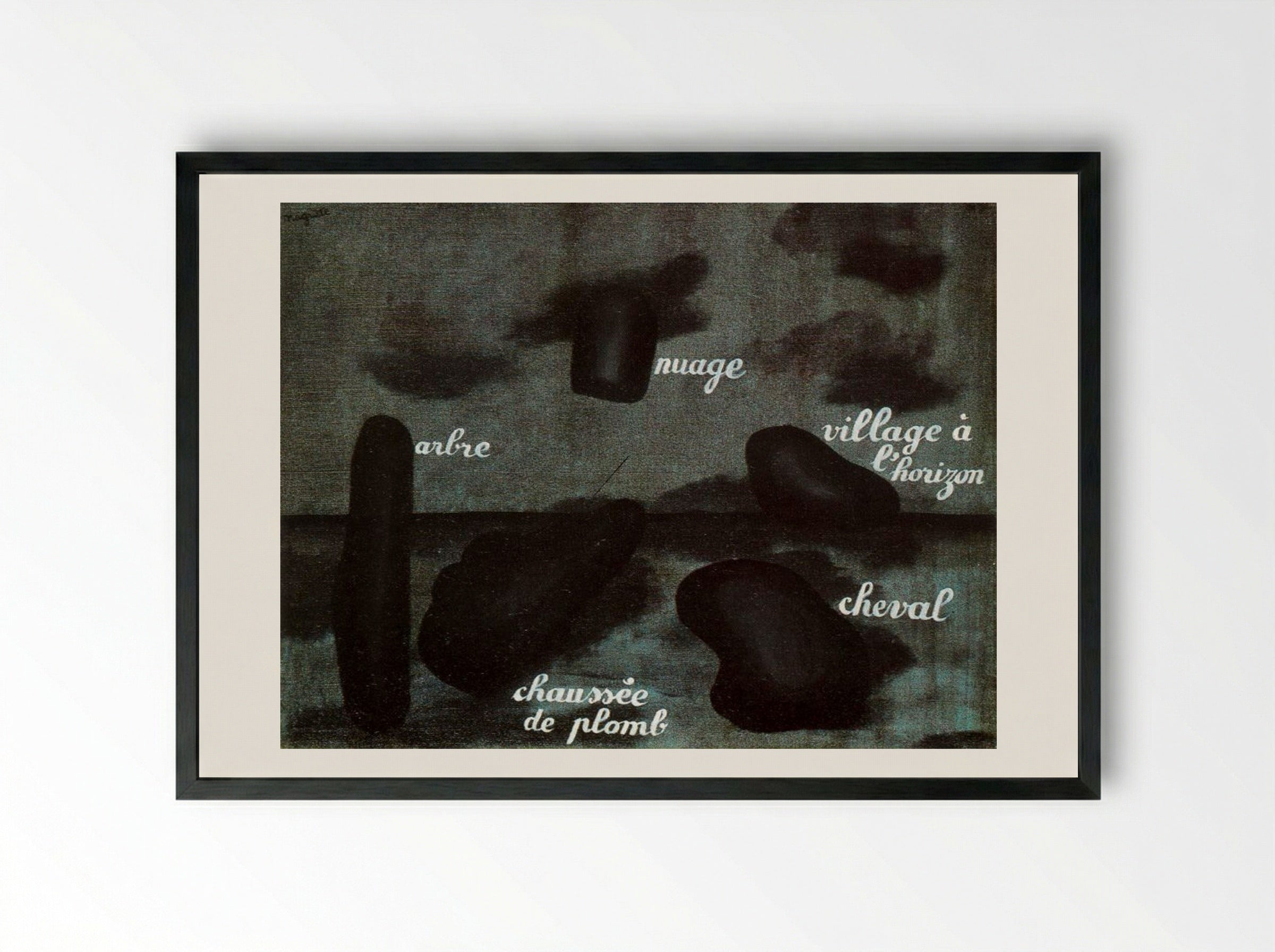 Swift Hope - René Magritte - Framed Print Black