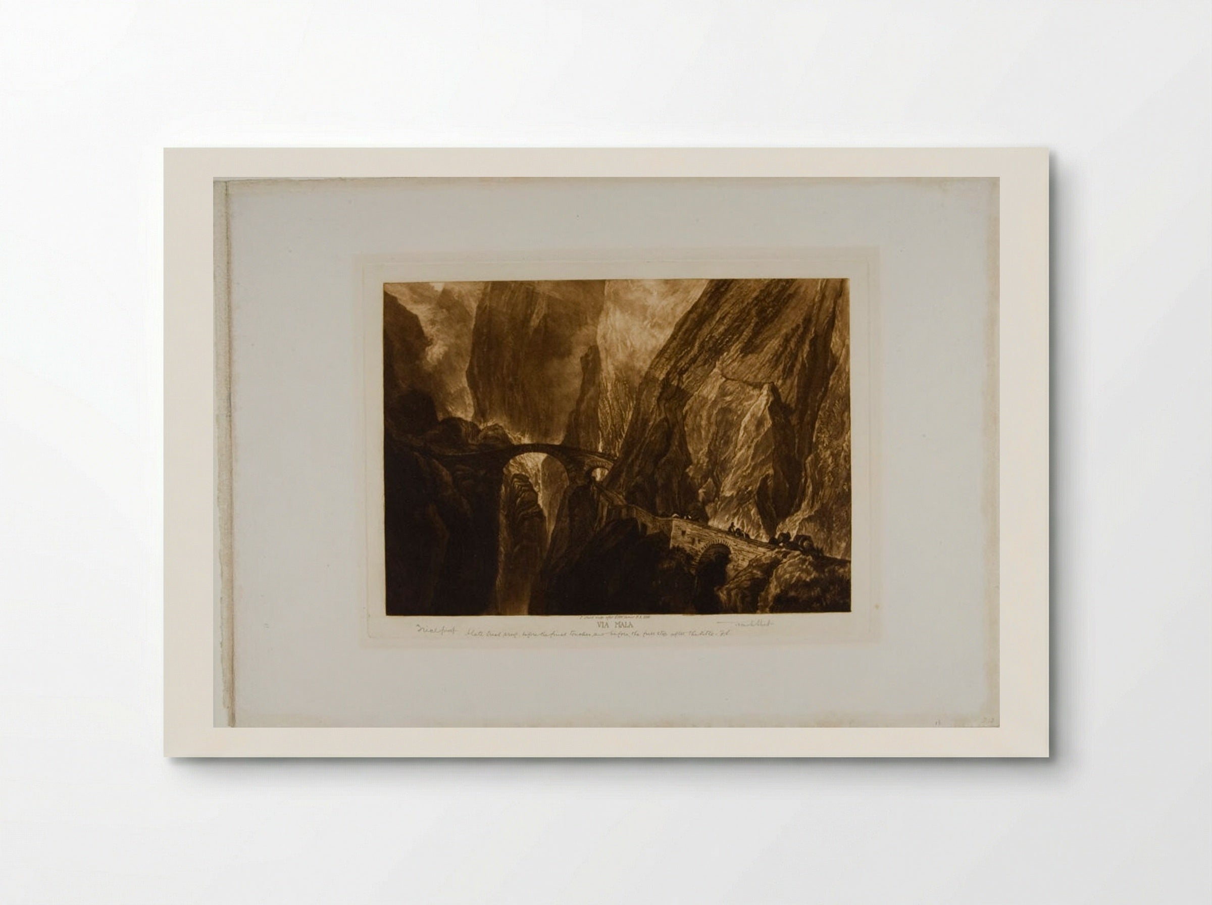 Swiss Bridge, Mont St. Gothard (Via Mala) - Frank Short - Poster