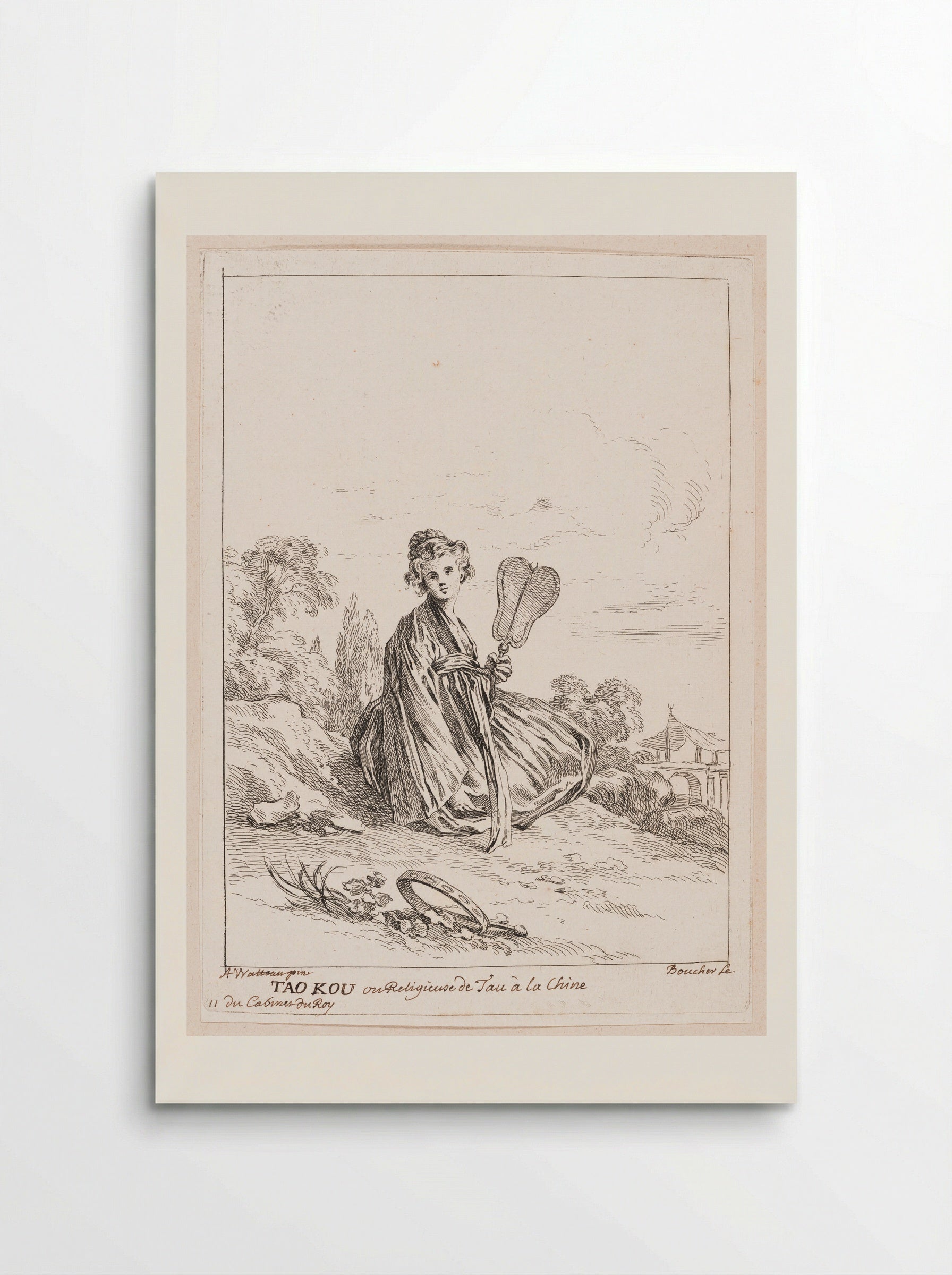 Tao Kou ou Religieuse de Tau à la Chine - François Boucher - Poster