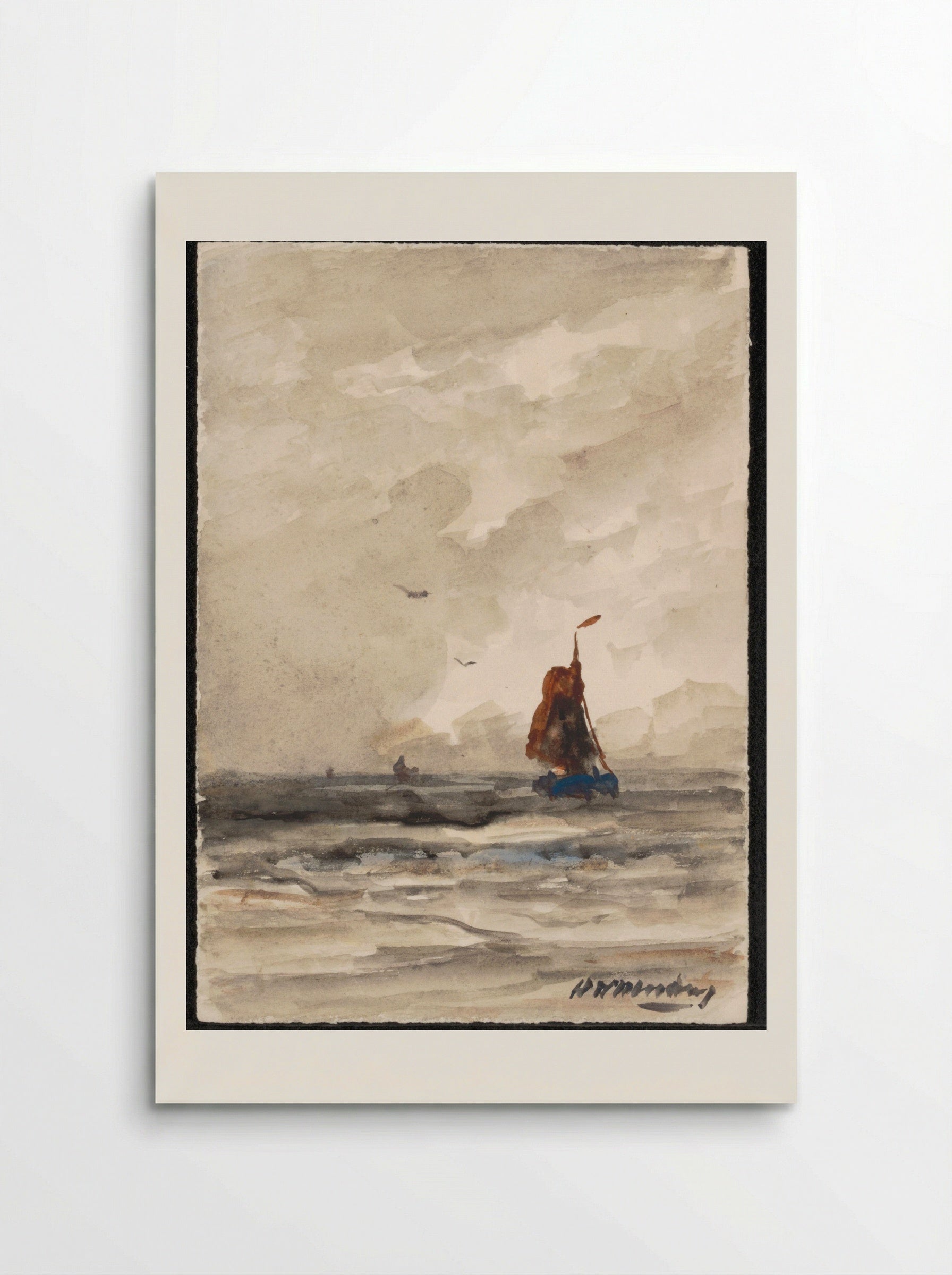 Tekening aan mevrouw Reiss - Hendrik Willem Mesdag - Poster