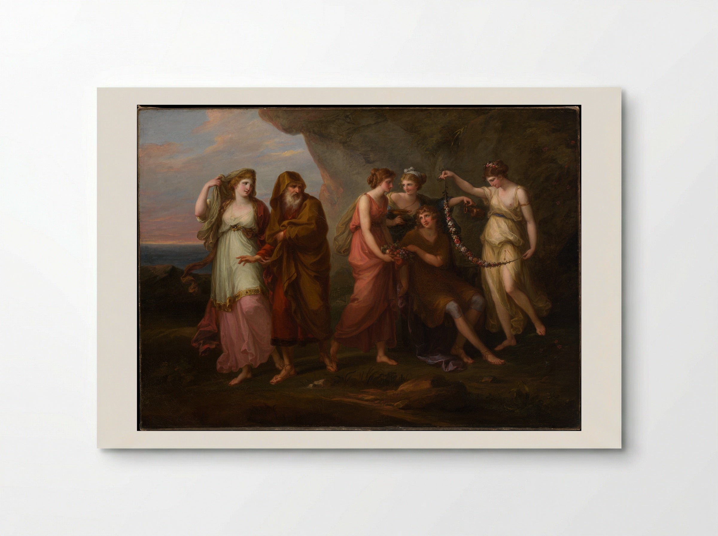 Telemachus and the Nymphs of Calypso - Angelica Kauffmann - Poster