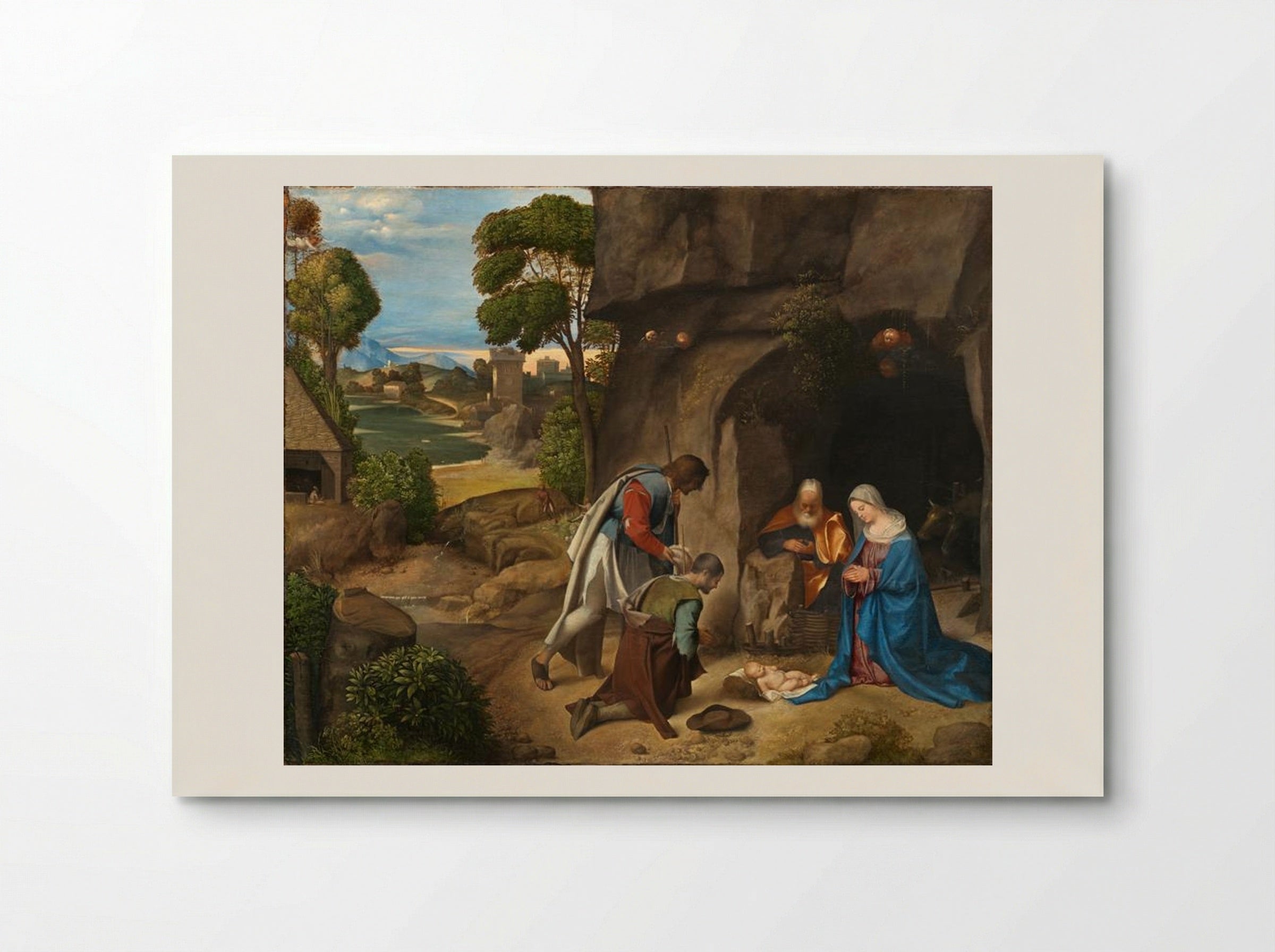 The Adoration of the Shepherds - Giorgione - Poster