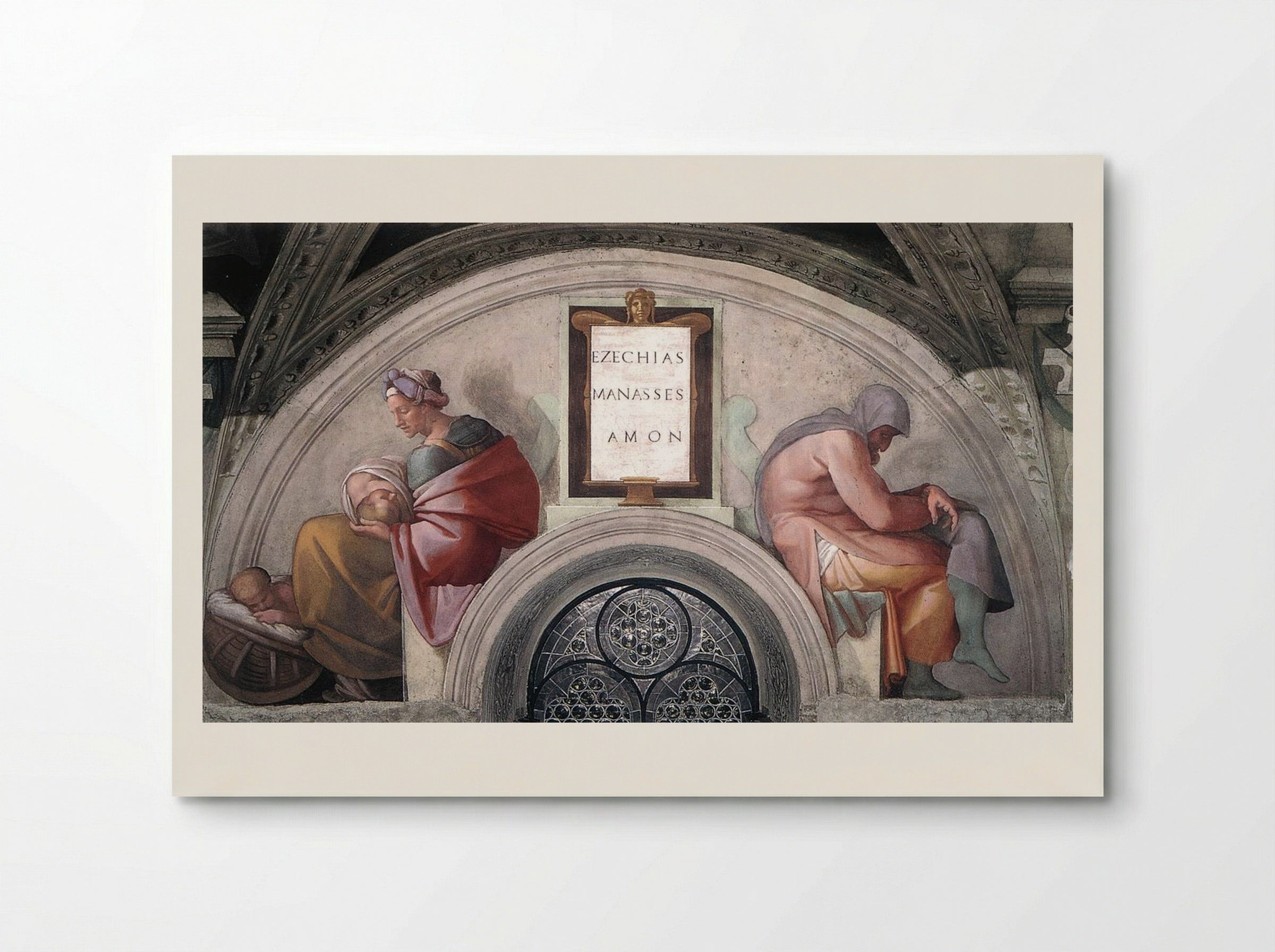 The Ancestors of Christ: Manasseh, Amon - Michelangelo Buonarroti - Poster