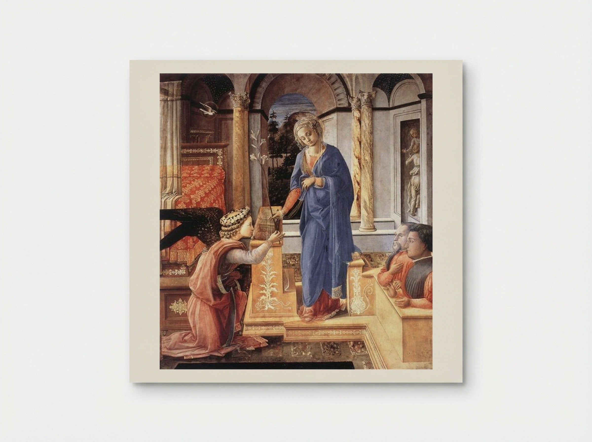 The Annunciation with two Kneeling Donors - Filippo Lippi - Poster