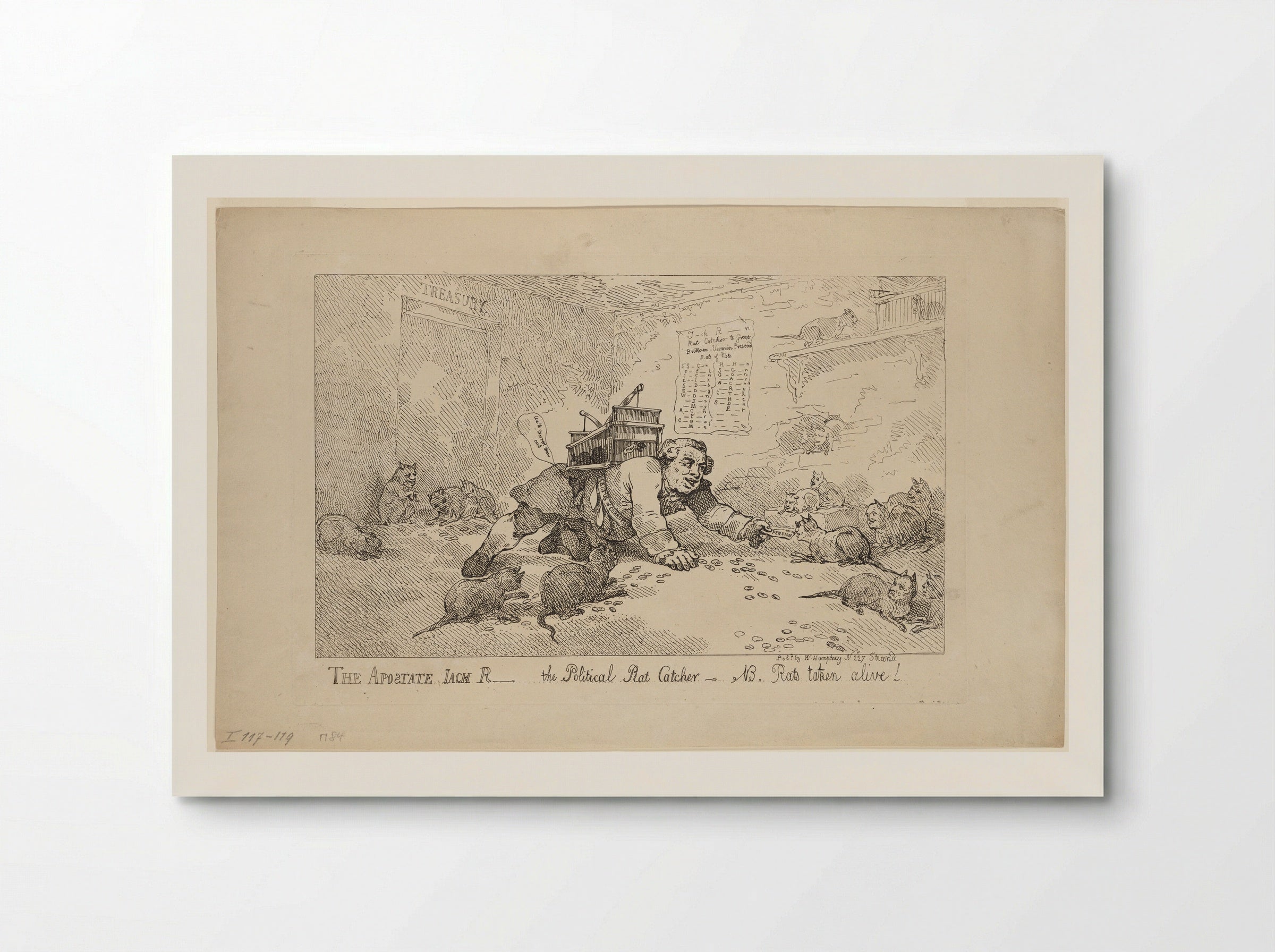 The Apostate Jack R. - The Political Rat Catcher - Thomas Rowlandson - Poster