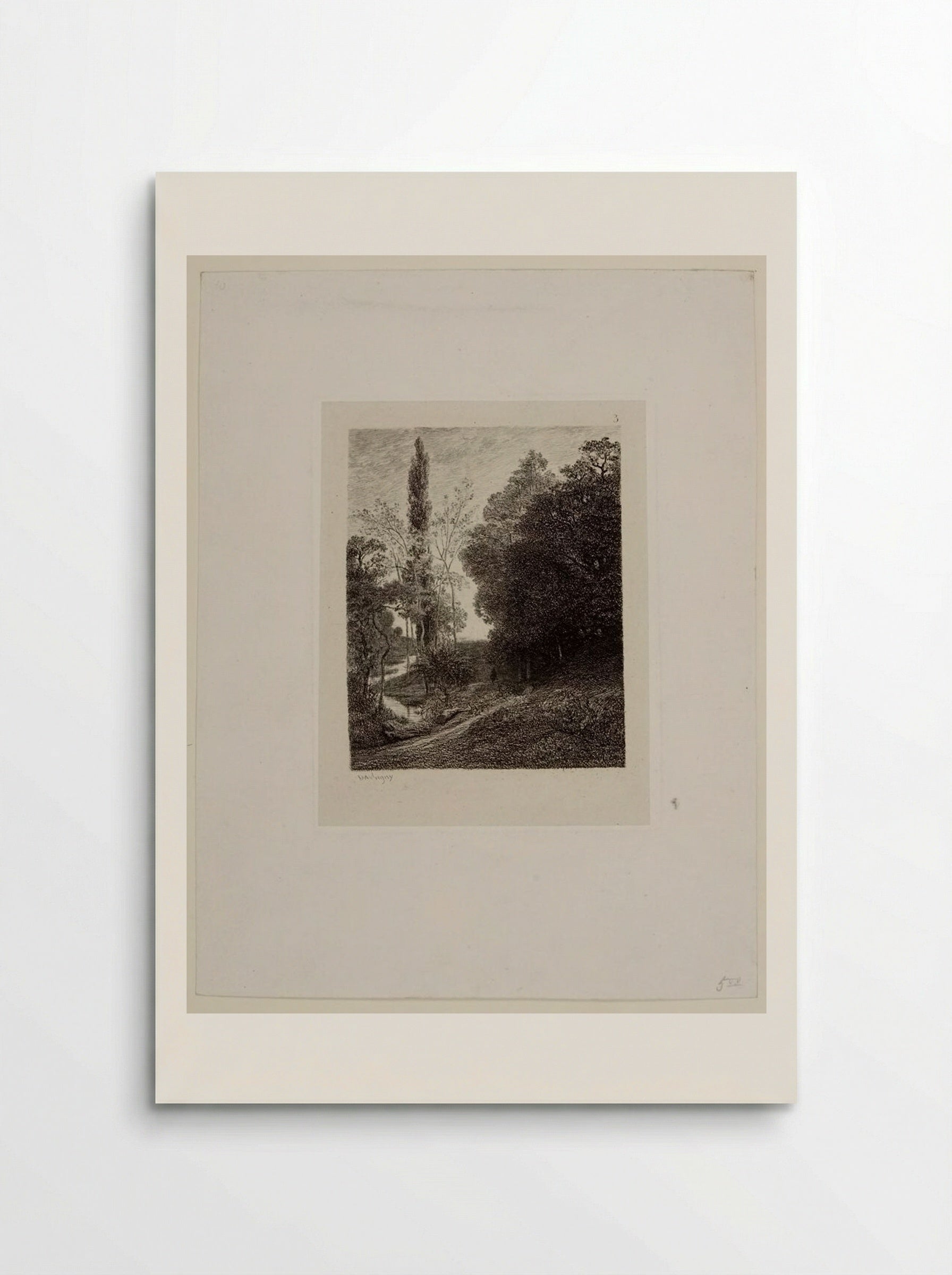 The Banks of the Cousin - Charles-François Daubigny - Poster