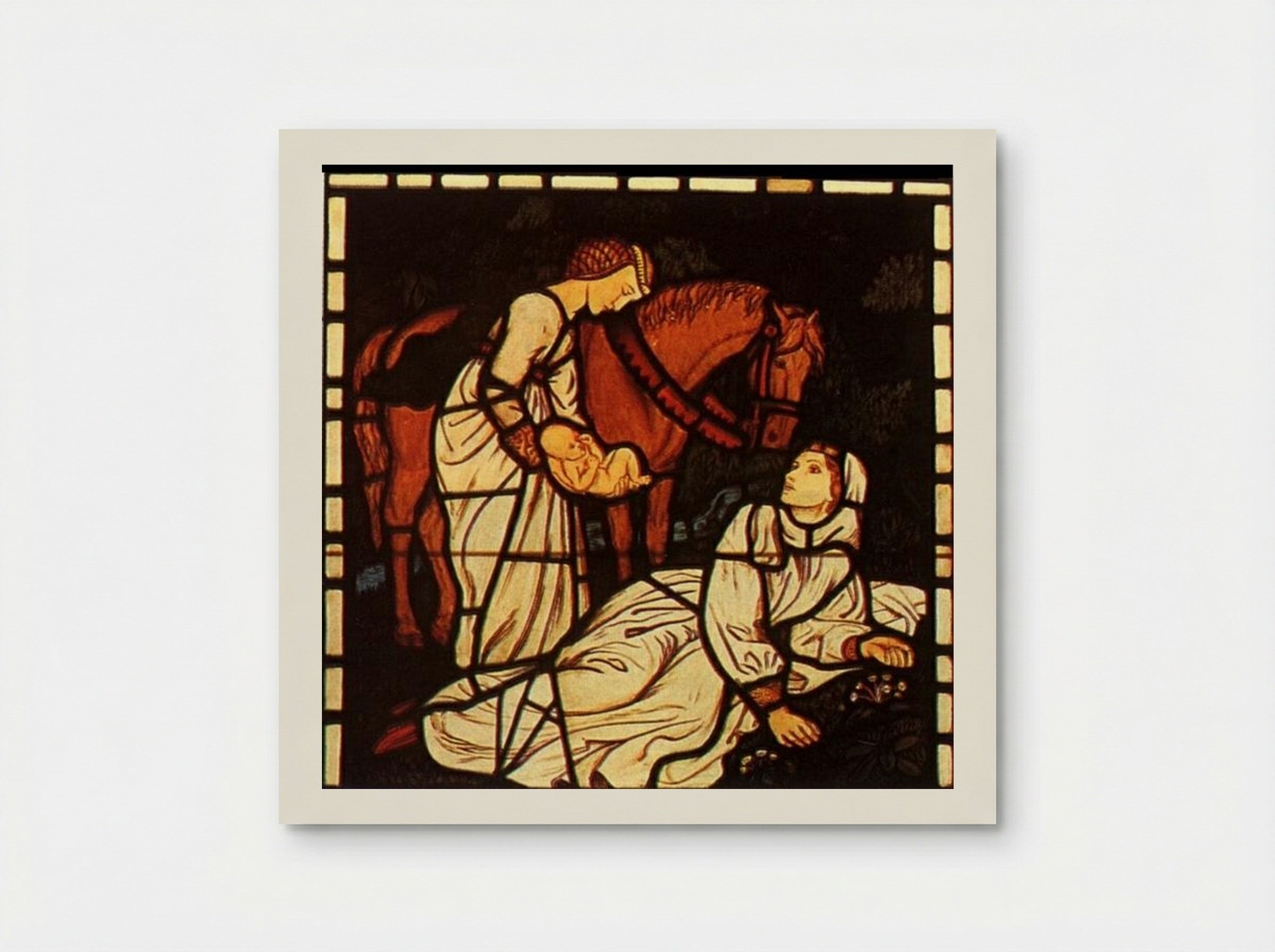 The Birth of Tristan - Arthur Hughes - Poster