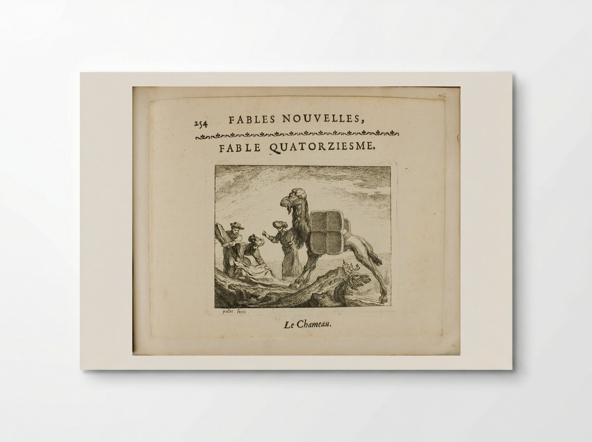 The Camel (Fable Quatorziesme) - Claude Gillot - Poster