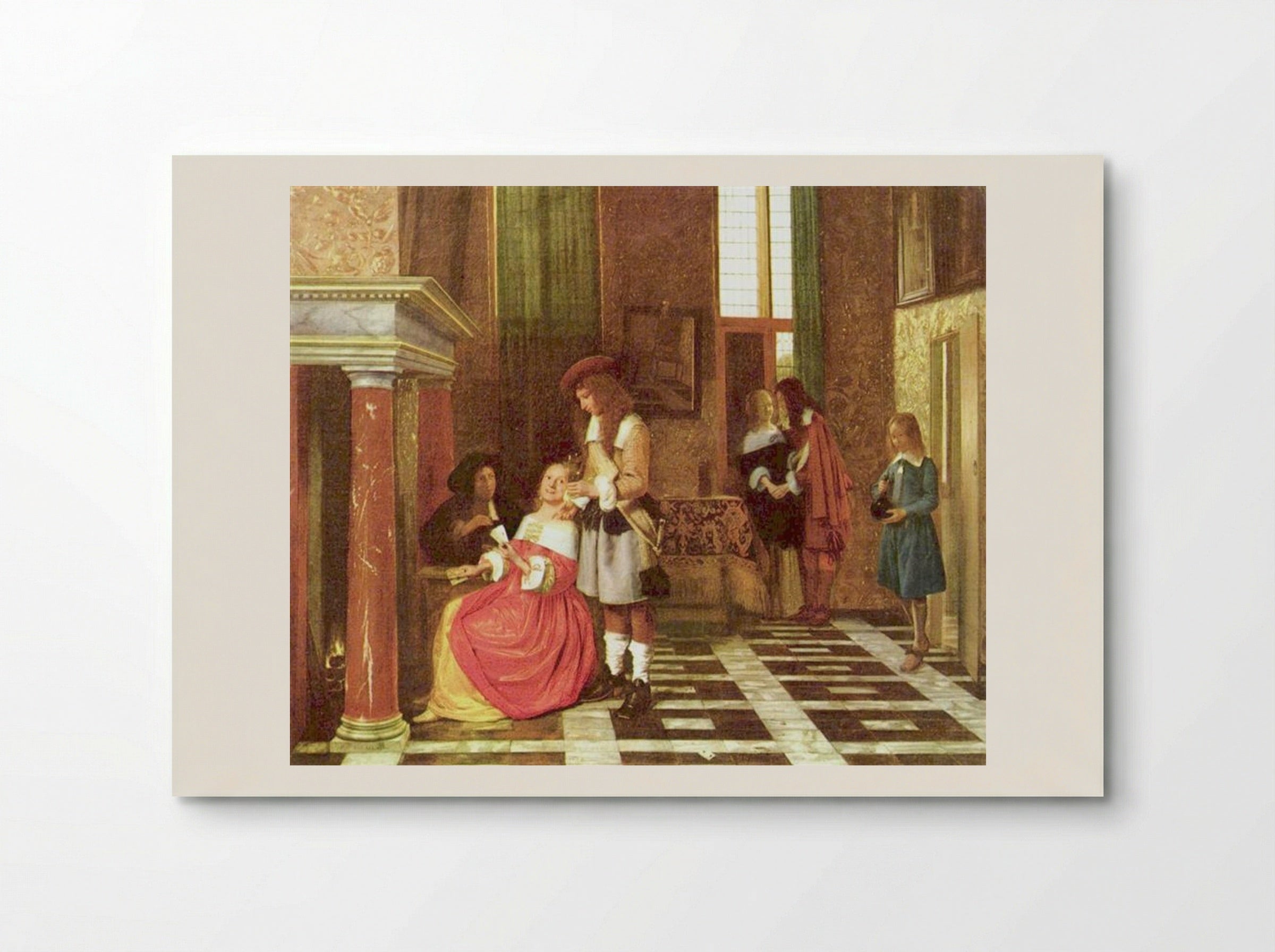 The Card Players - Pieter de Hooch - Poster