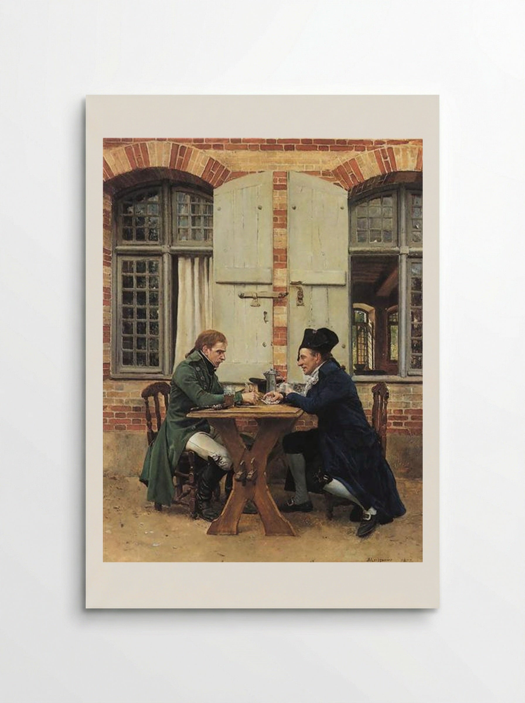 The Card Players - Ernest Meissonier - Poster