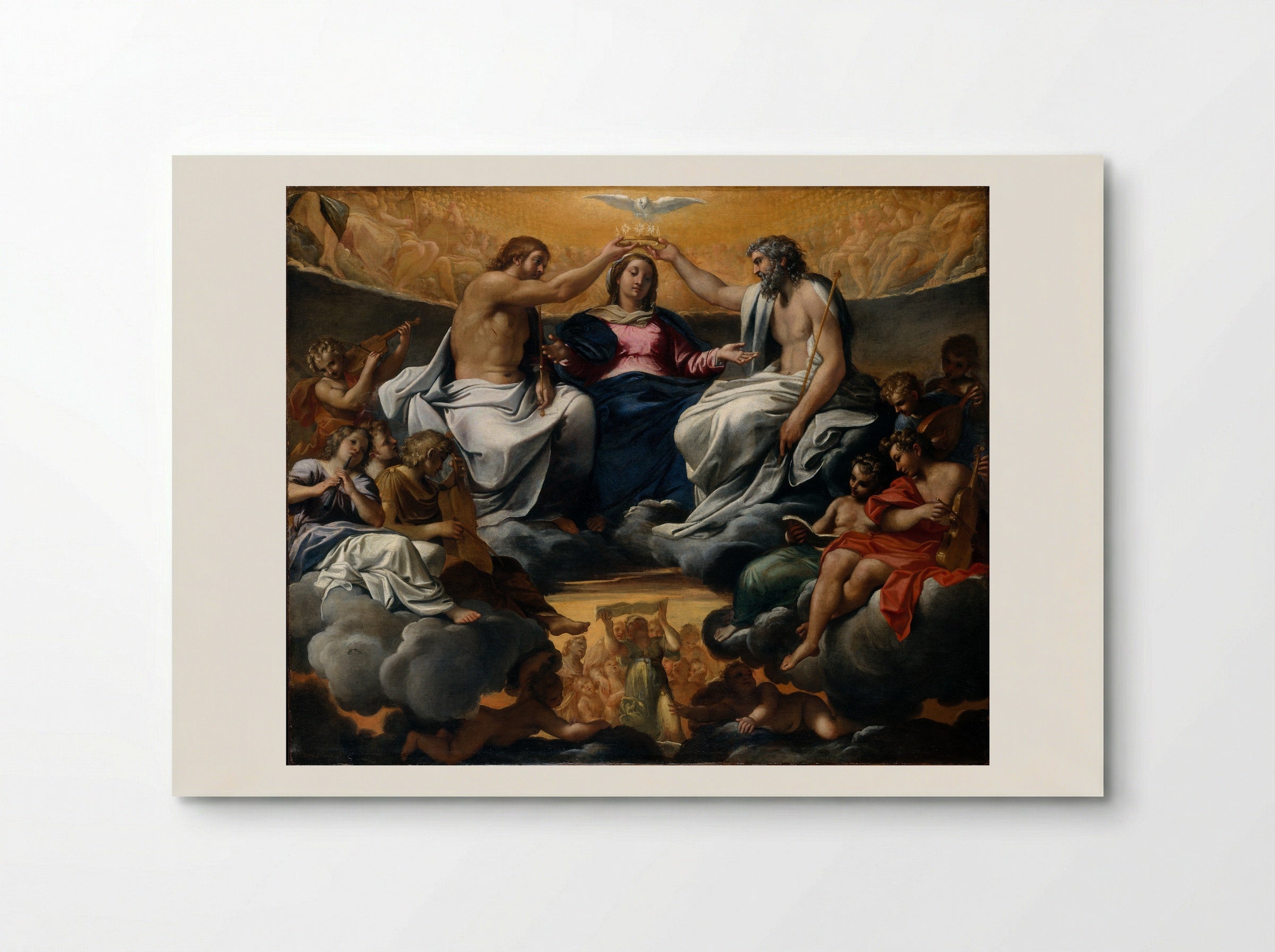 The Coronation of the Virgin - Annibale Carracci - Poster