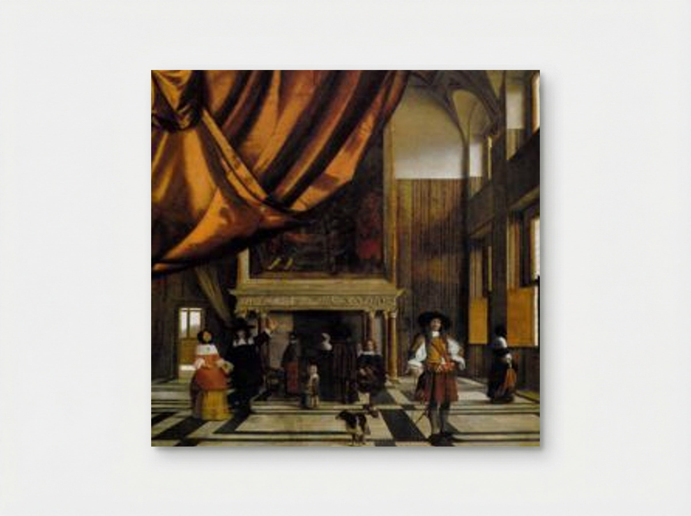 The Council Chamber of the Burgomasters - Pieter de Hooch - Poster