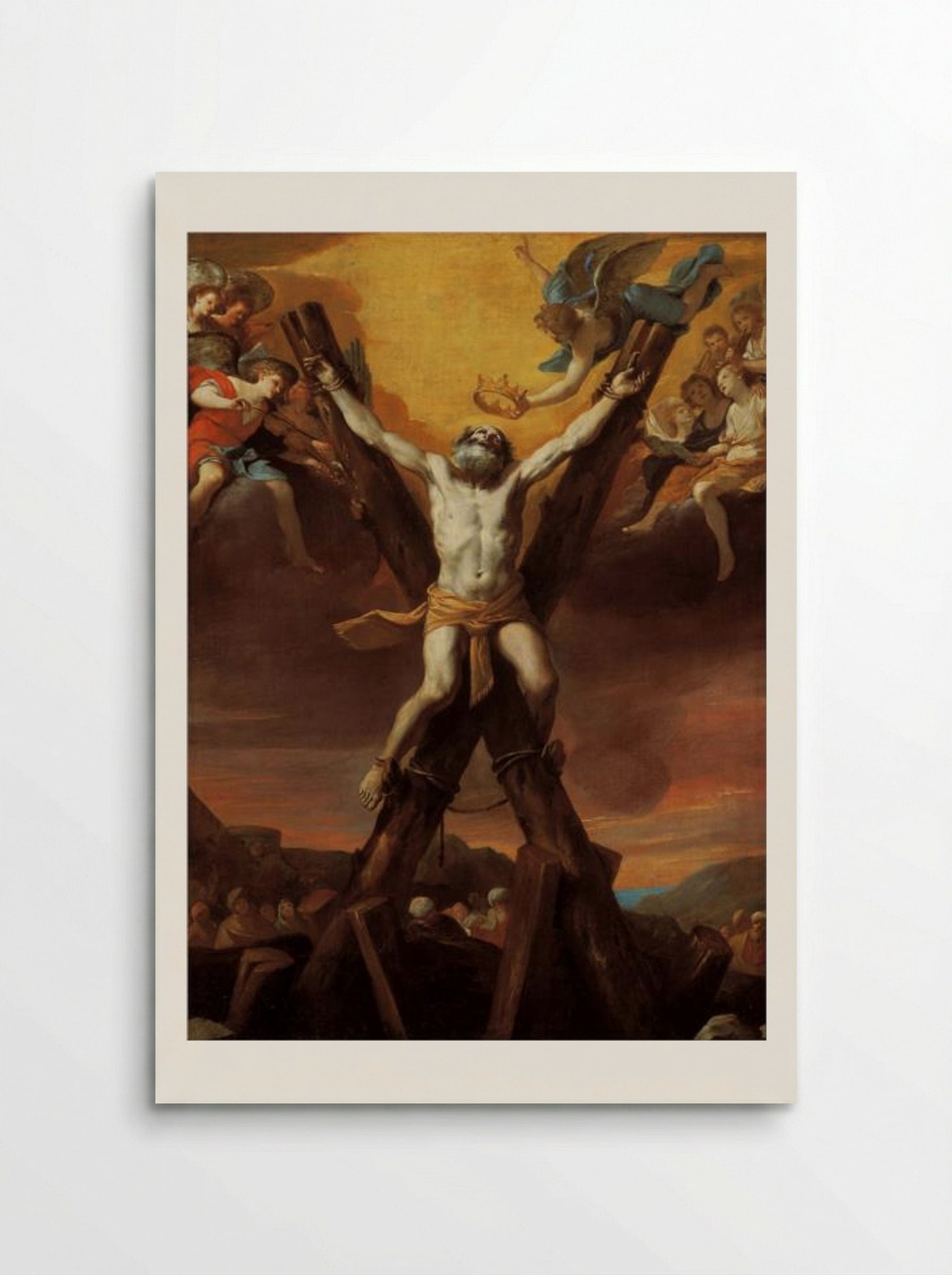 The Crucifixion of Saint Andrew - Mattia Preti - Poster
