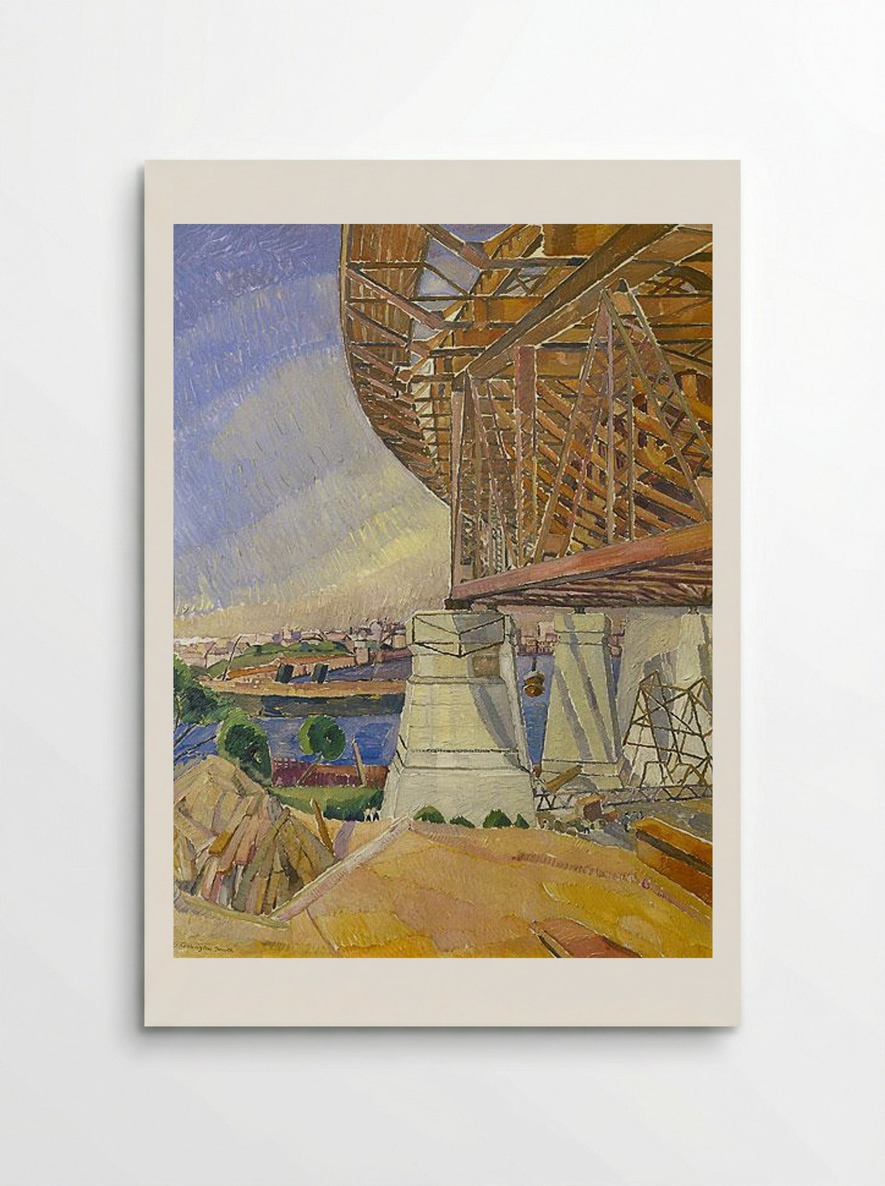The Curve of the Bridge - Grace Cossington Smith - Poster
