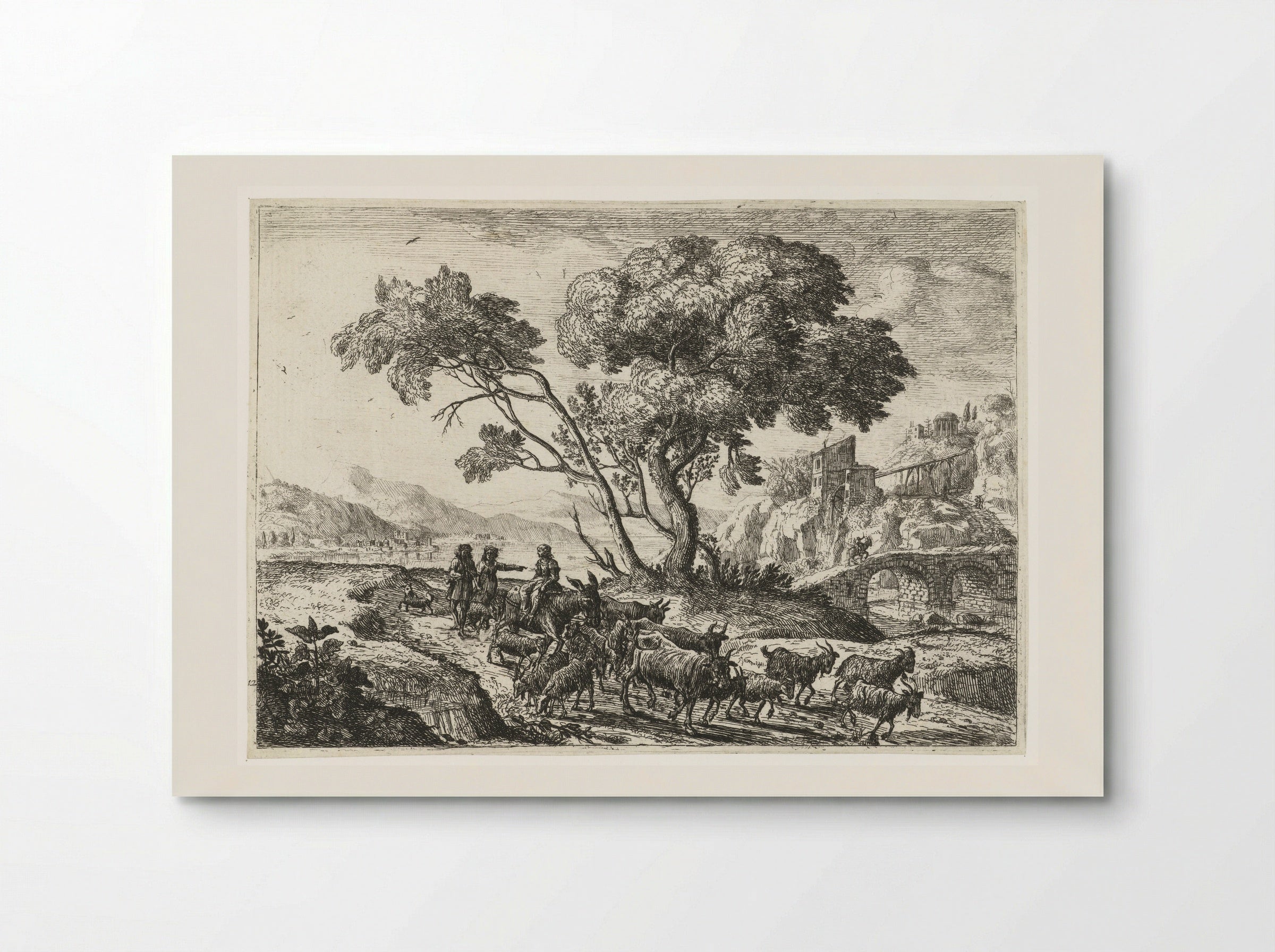 The Departure for the Fields - Claude Lorrain - Poster