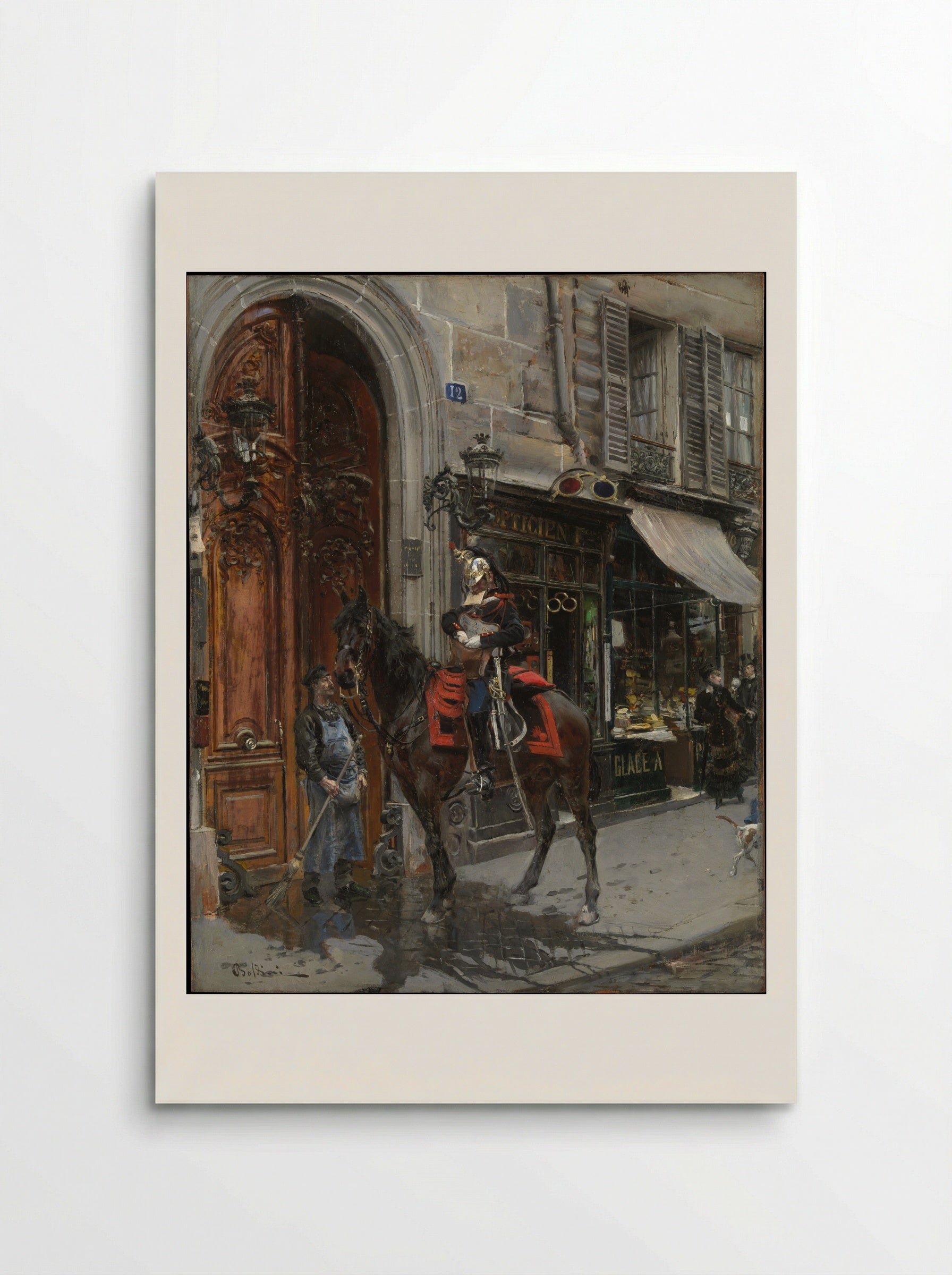 The Dispatch-Bearer - Giovanni Boldini - Poster